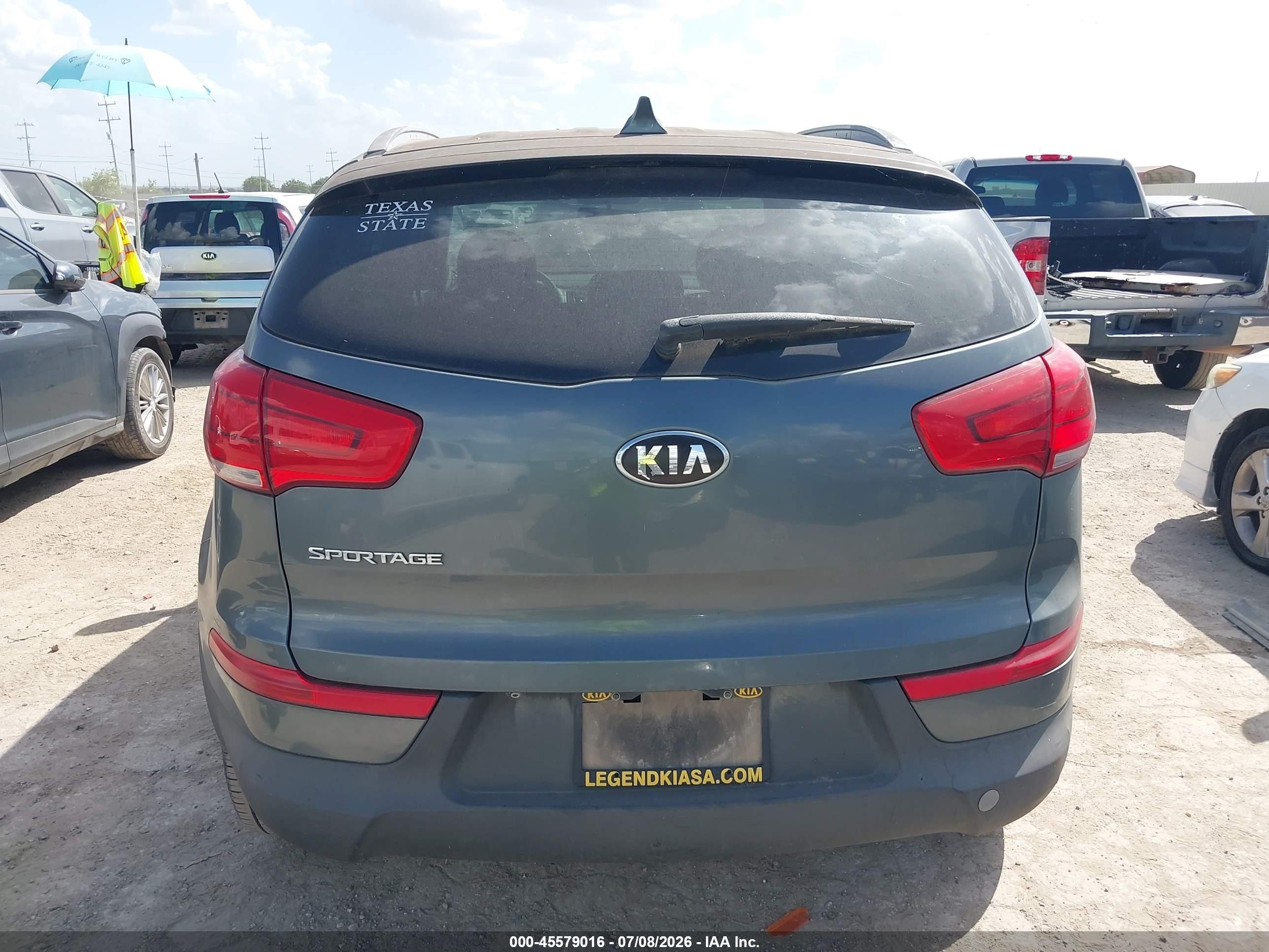 2015 Kia Sportage Lx Серый vin: KNDPB3AC6F7764874