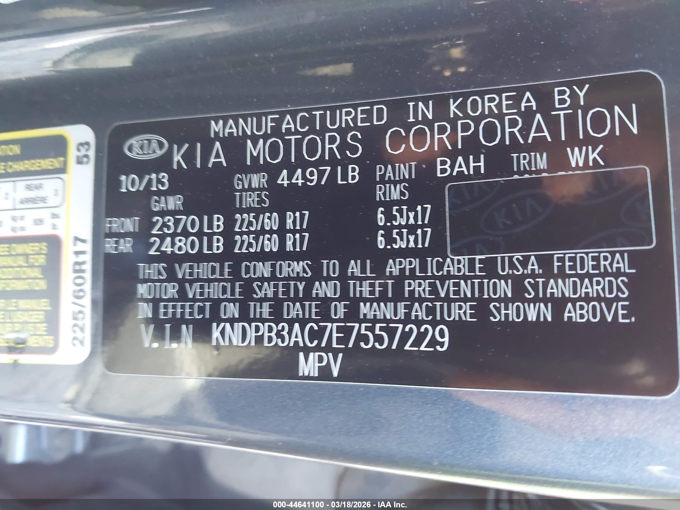 2014 Kia Sportage Lx Gray vin: KNDPB3AC7E7557229