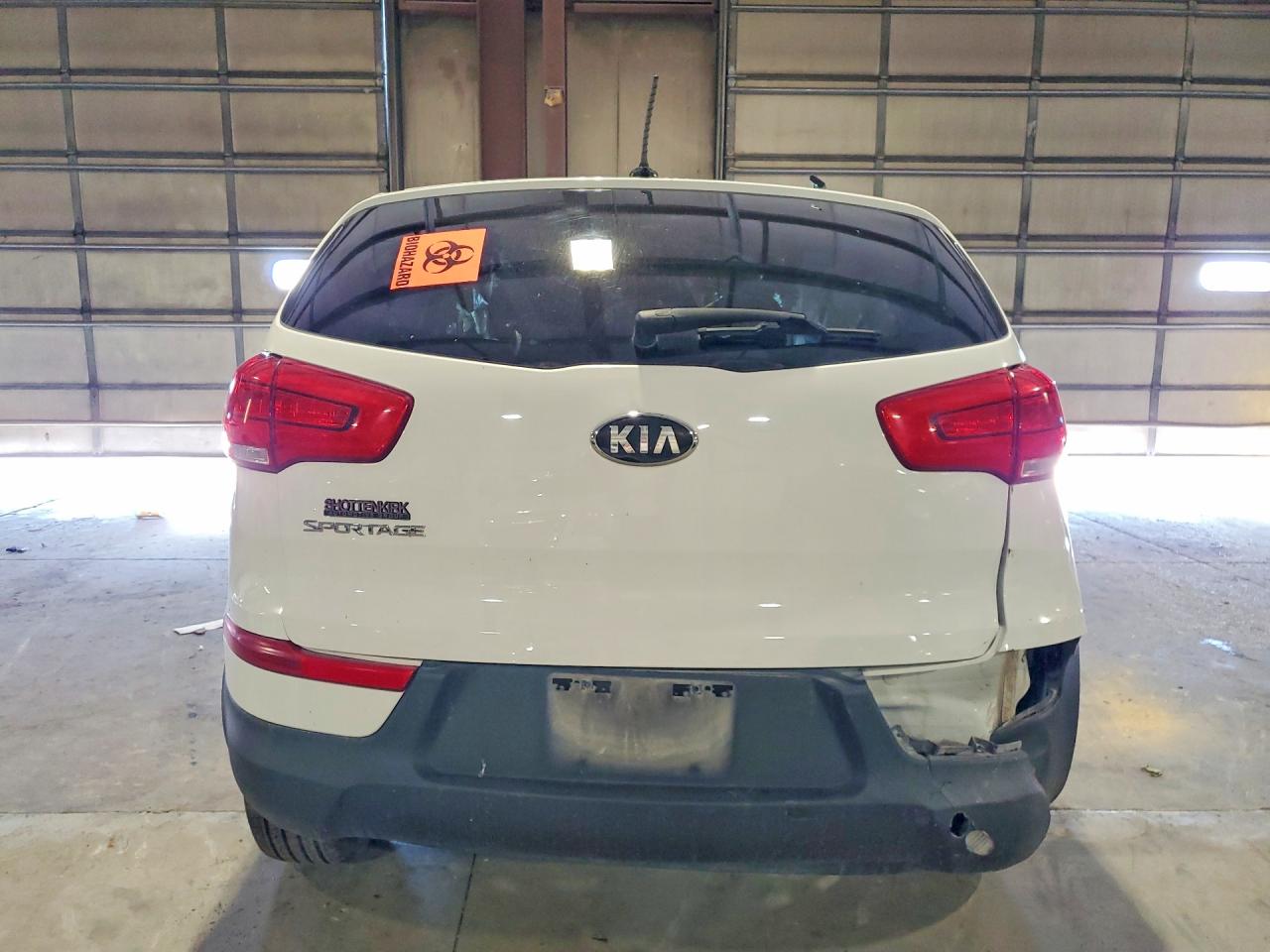 2014 Kia Sportage Lx White vin: KNDPB3AC7E7575049