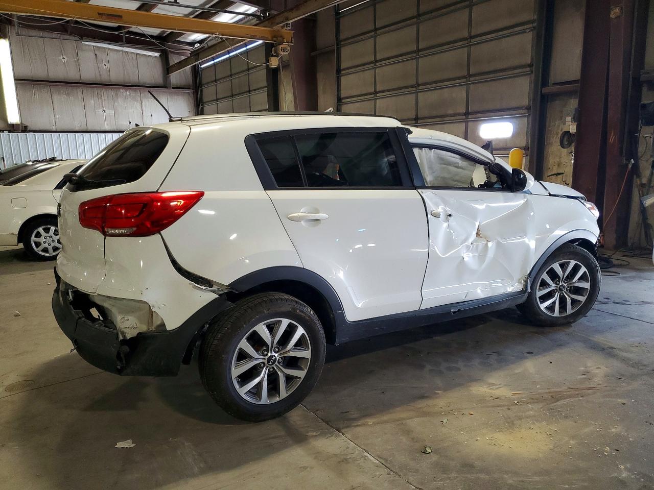 2014 Kia Sportage Lx White vin: KNDPB3AC7E7575049