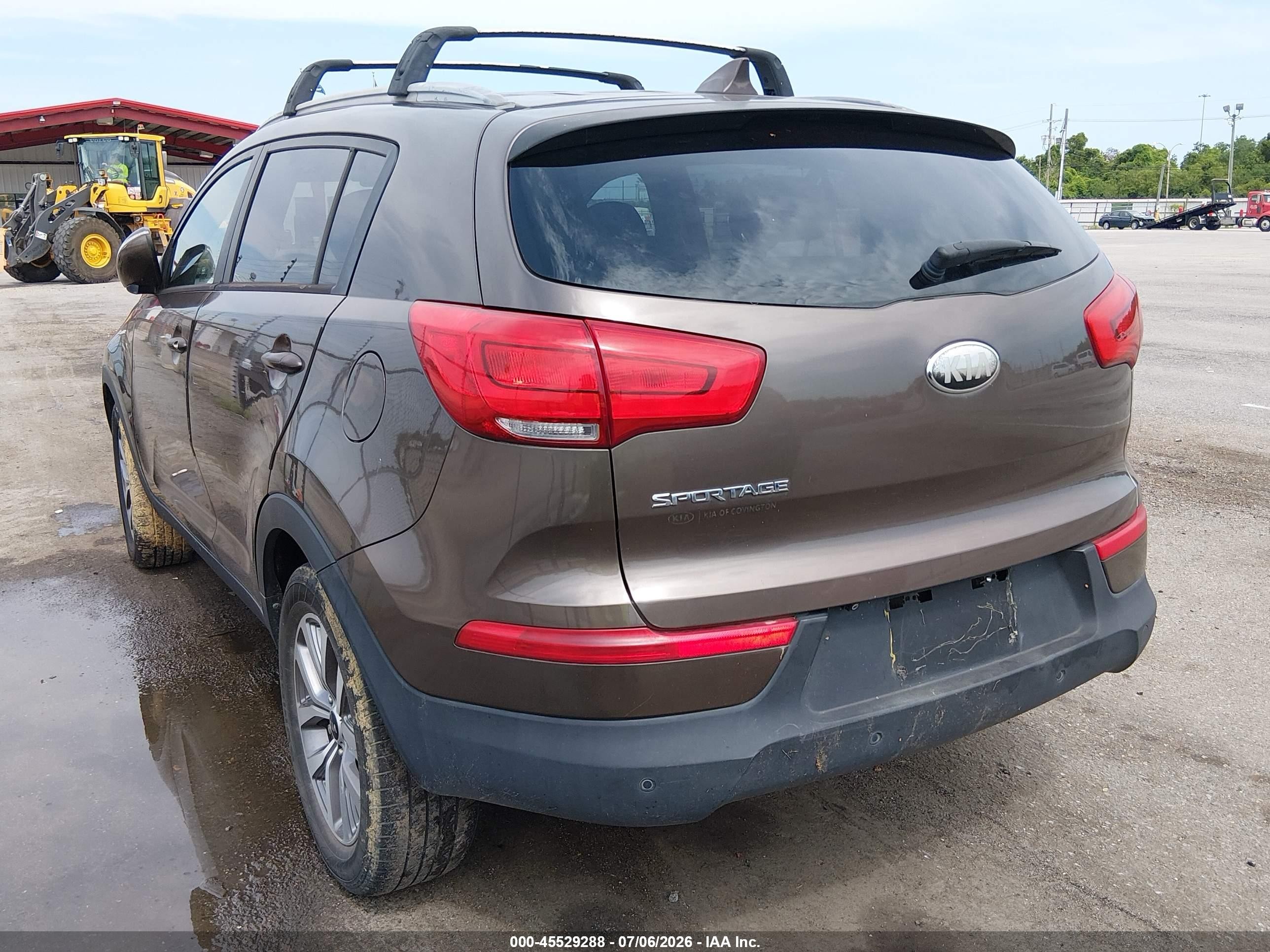 2014 Kia Sportage Lx Brown vin: KNDPB3AC7E7593342