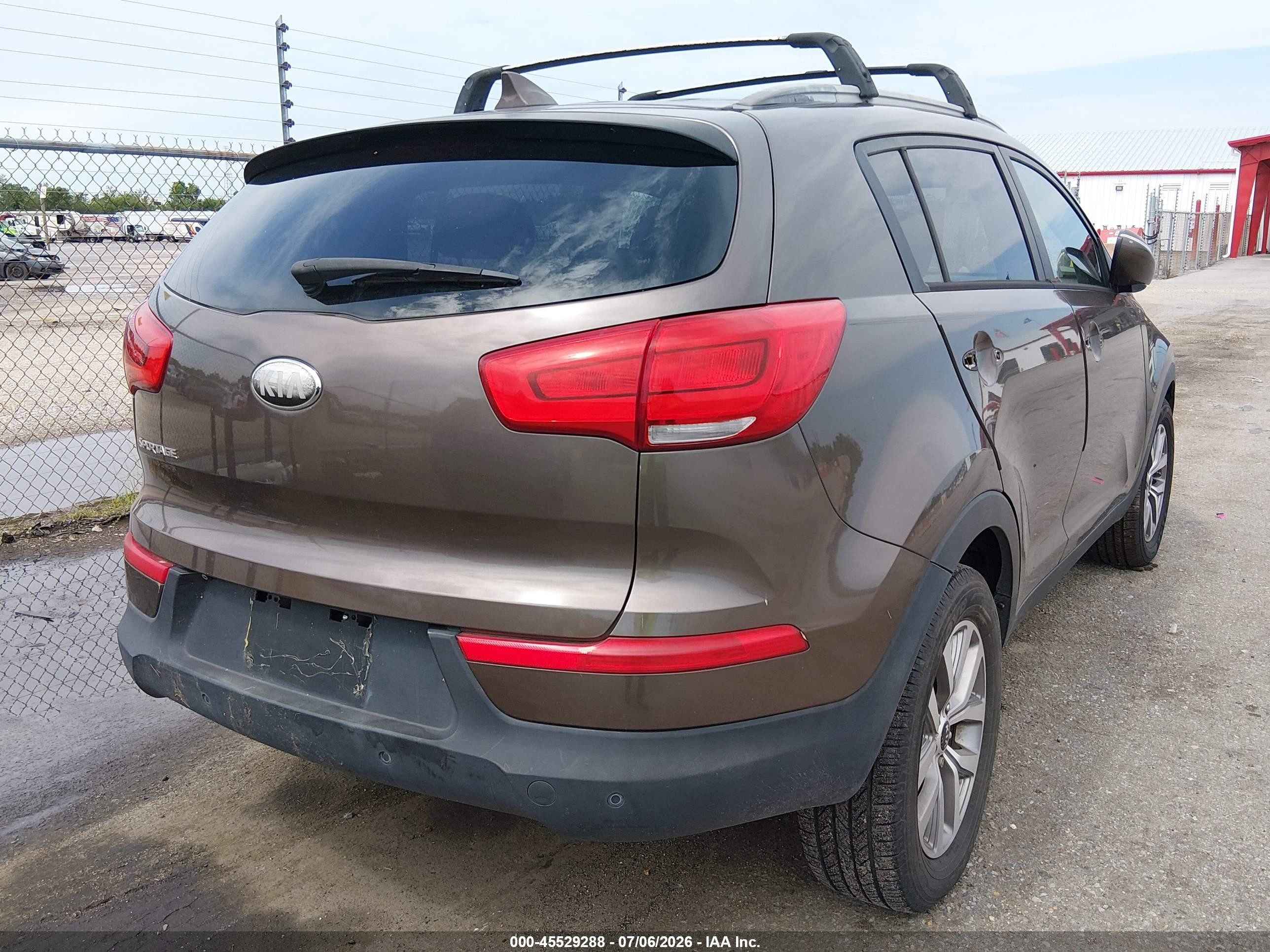 2014 Kia Sportage Lx Brown vin: KNDPB3AC7E7593342