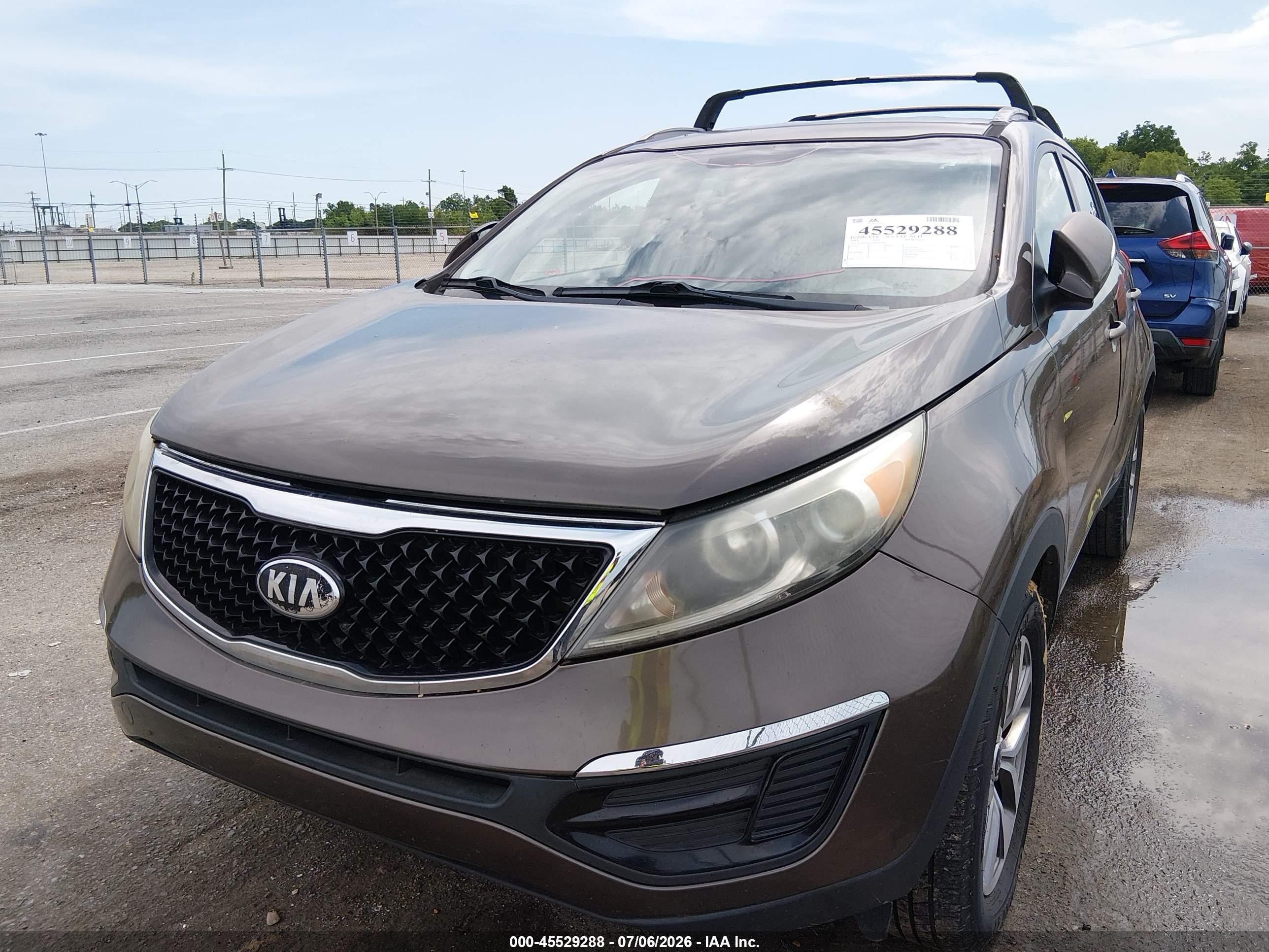 2014 Kia Sportage Lx Brown vin: KNDPB3AC7E7593342