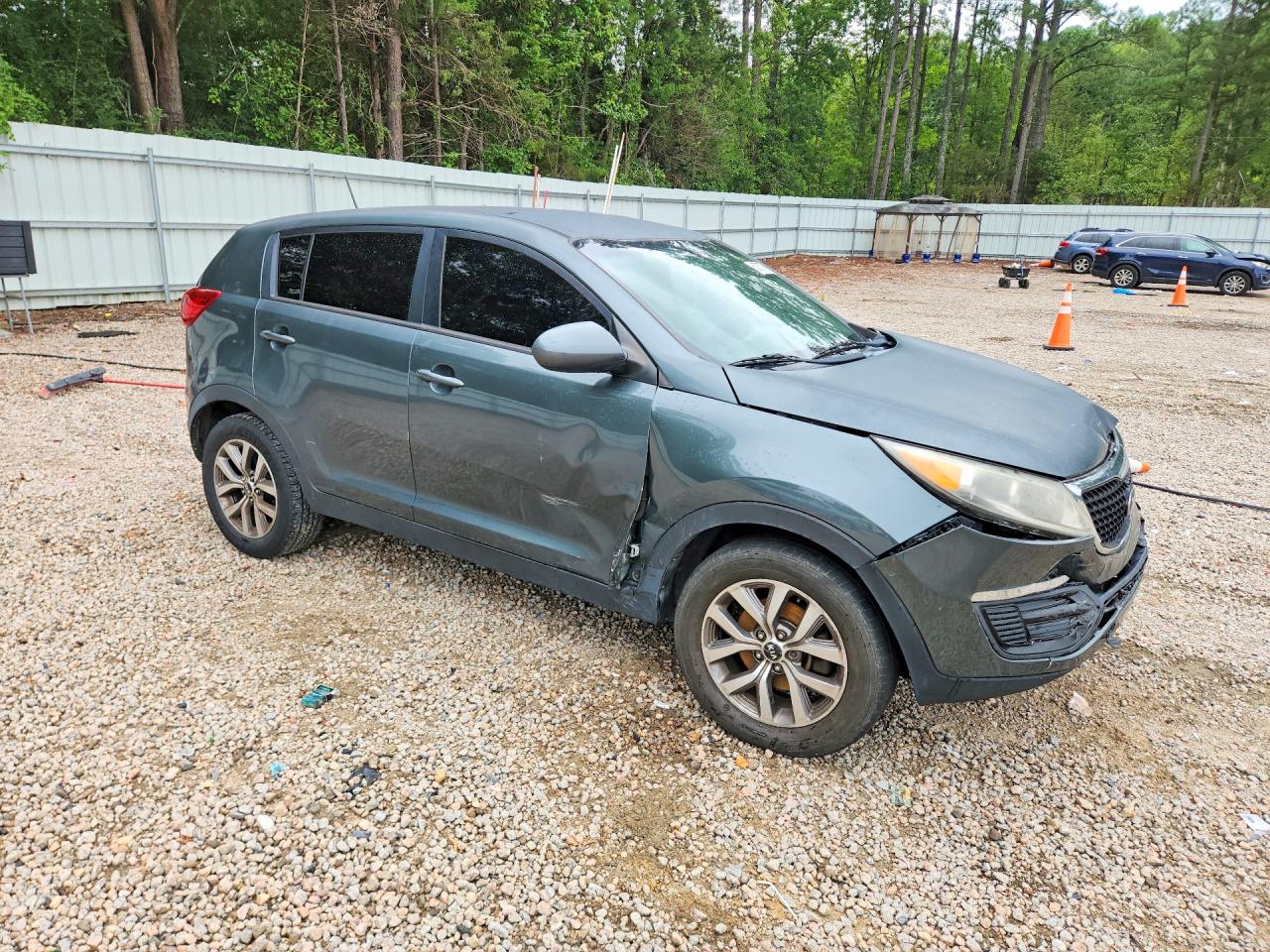 2015 Kia Sportage Lx Teal vin: KNDPB3AC7F7738767