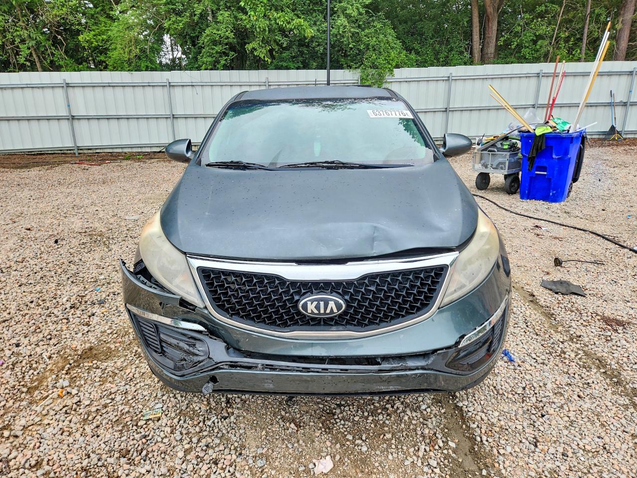 2015 Kia Sportage Lx Teal vin: KNDPB3AC7F7738767