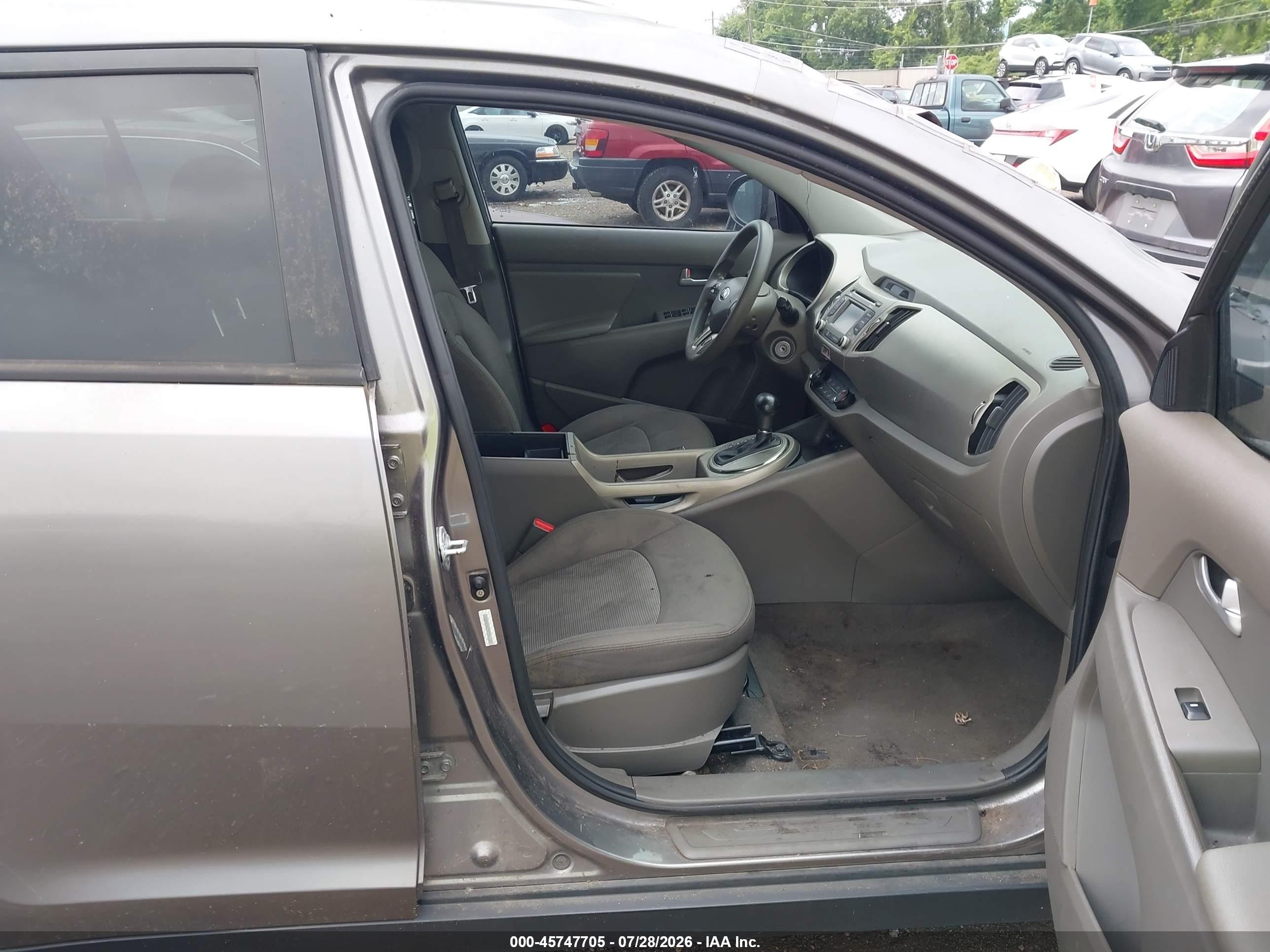 2015 Kia Sportage Lx Gray vin: KNDPB3AC7F7741281
