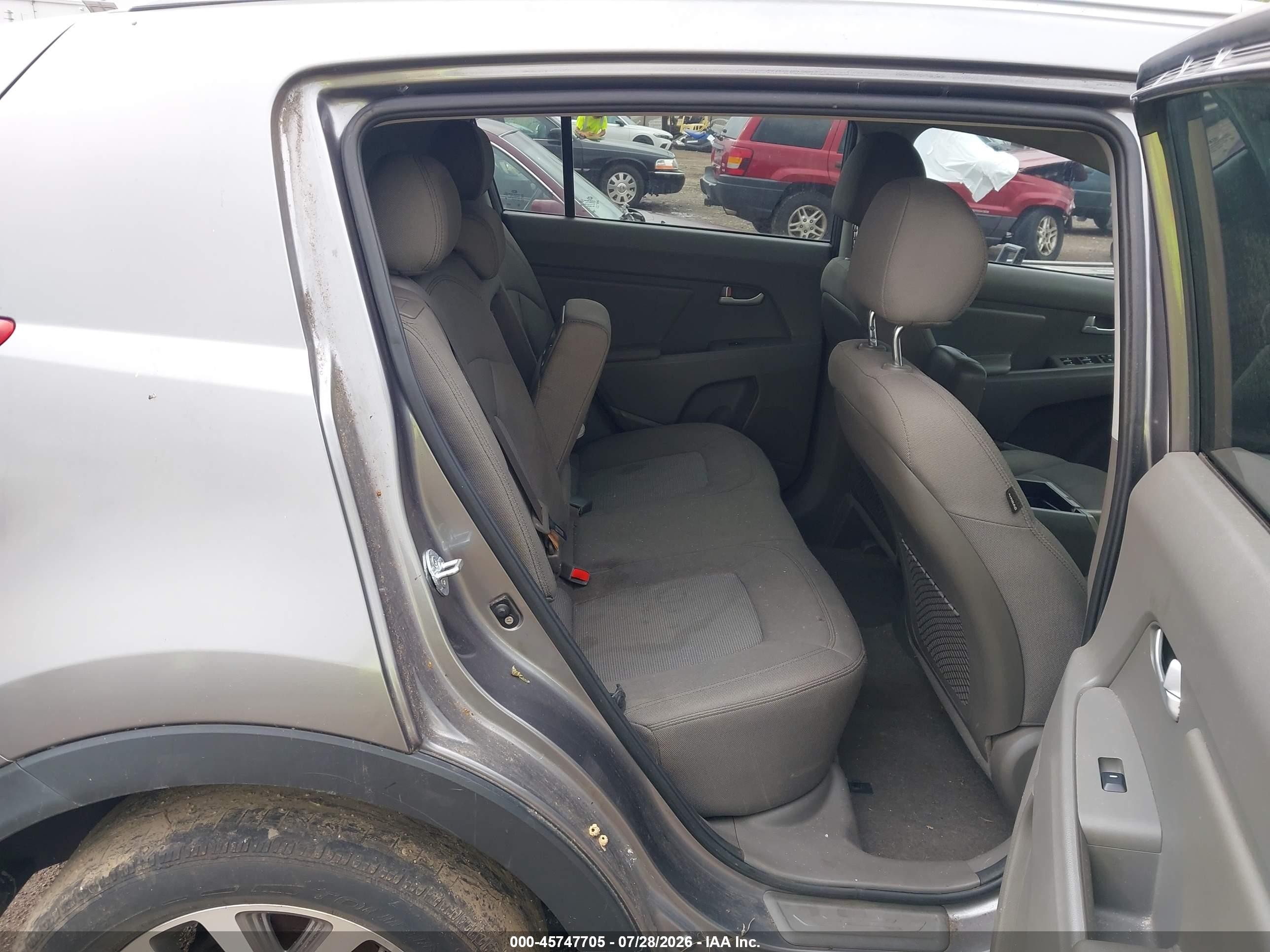 2015 Kia Sportage Lx Gray vin: KNDPB3AC7F7741281