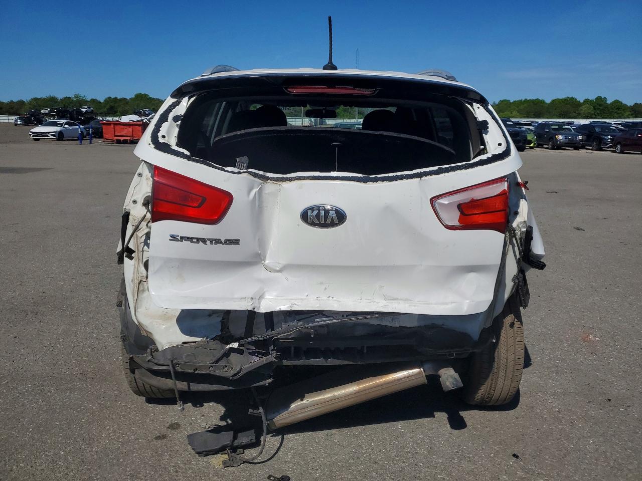2015 Kia Sportage Lx White vin: KNDPB3AC7F7747579