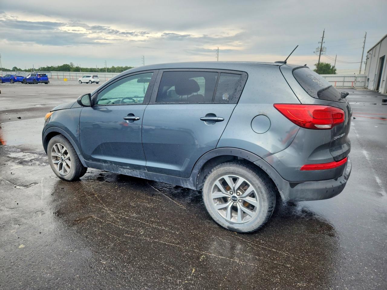 2015 Kia Sportage Lx Gray vin: KNDPB3AC7F7757495