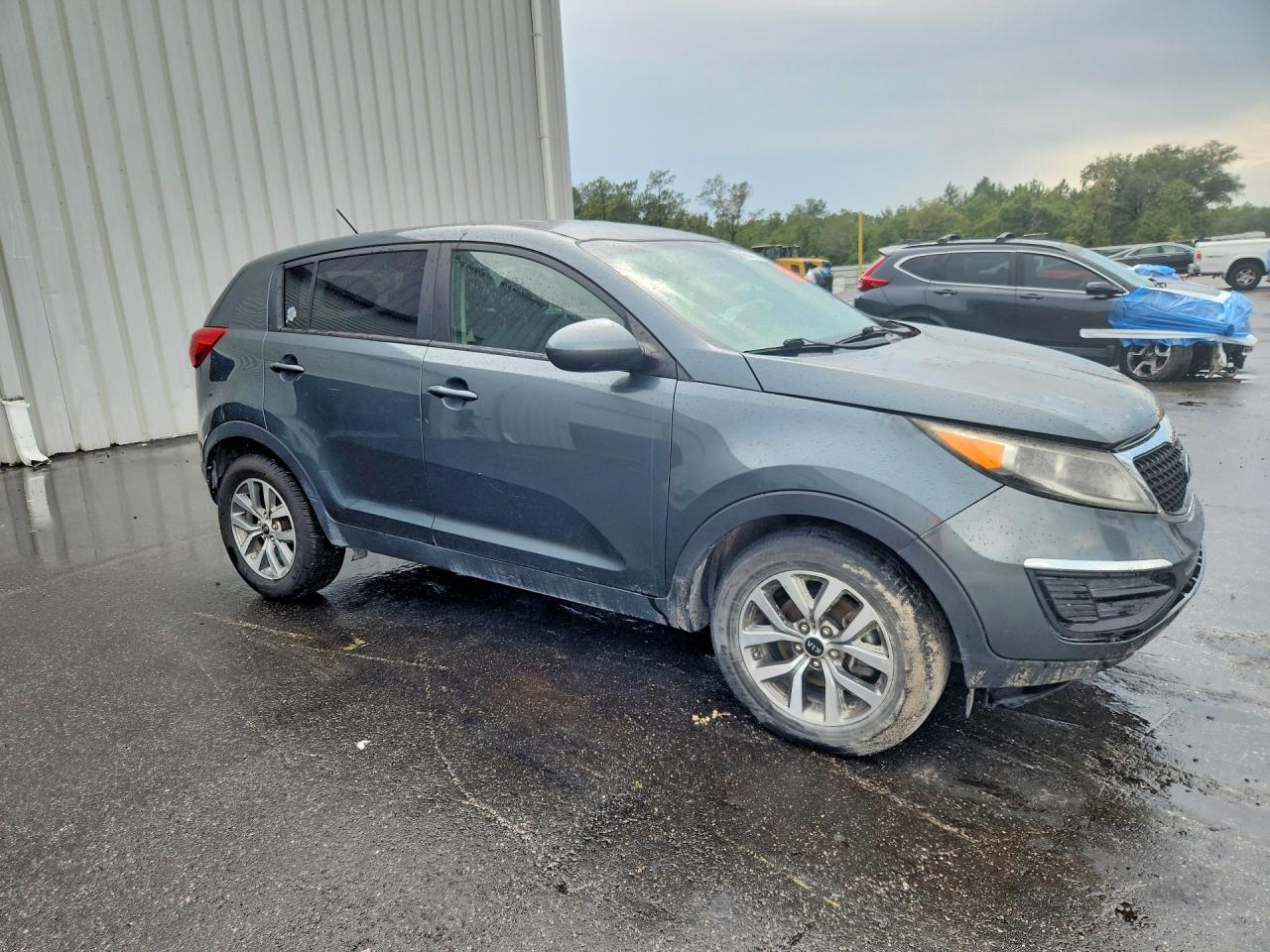 2015 Kia Sportage Lx Gray vin: KNDPB3AC7F7757495