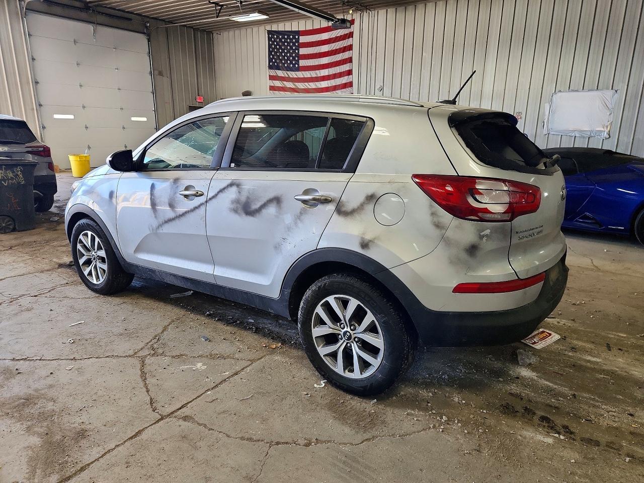 2015 Kia Sportage Lx Gray vin: KNDPB3AC7F7783269
