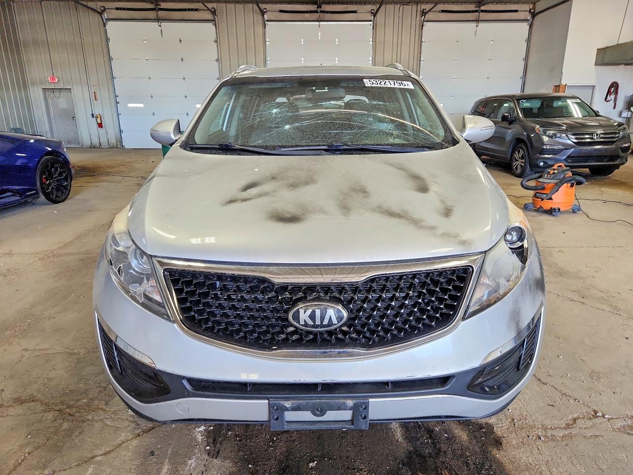 2015 Kia Sportage Lx Gray vin: KNDPB3AC7F7783269