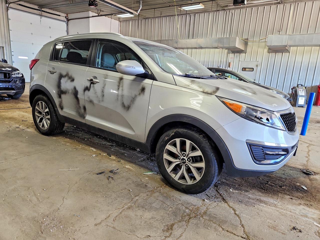 2015 Kia Sportage Lx Gray vin: KNDPB3AC7F7783269