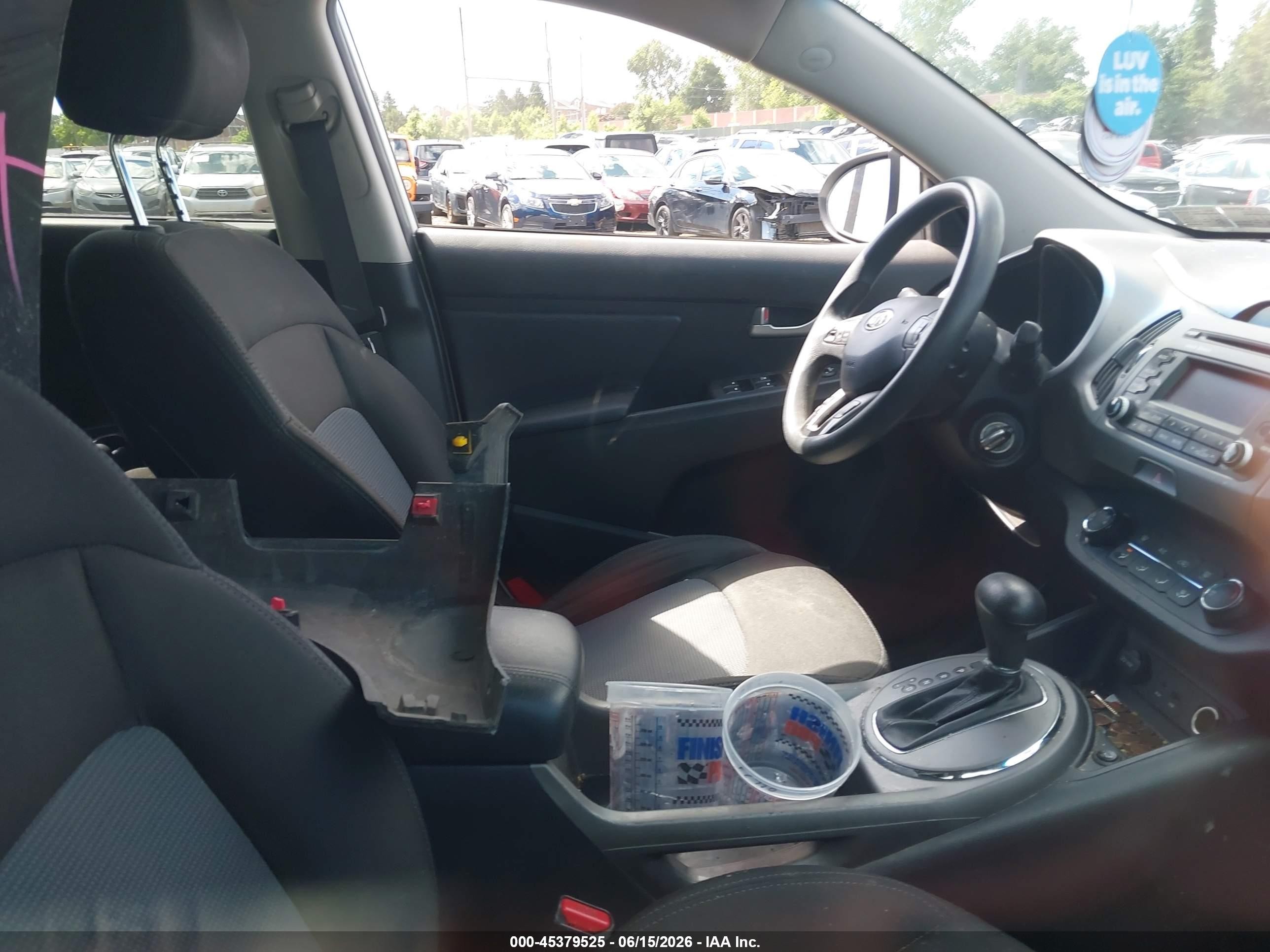 2014 Kia Sportage Lx White vin: KNDPB3AC8E7577733