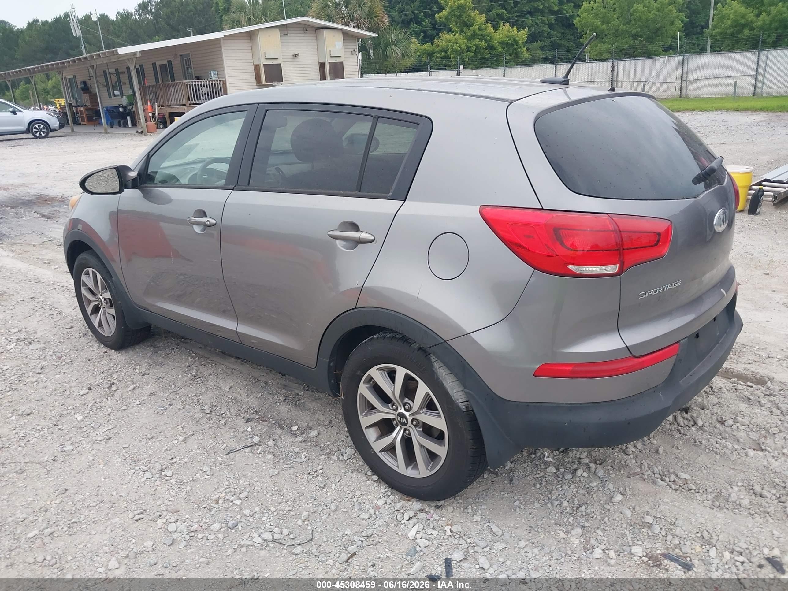 2014 Kia Sportage Lx Gray vin: KNDPB3AC8E7588604