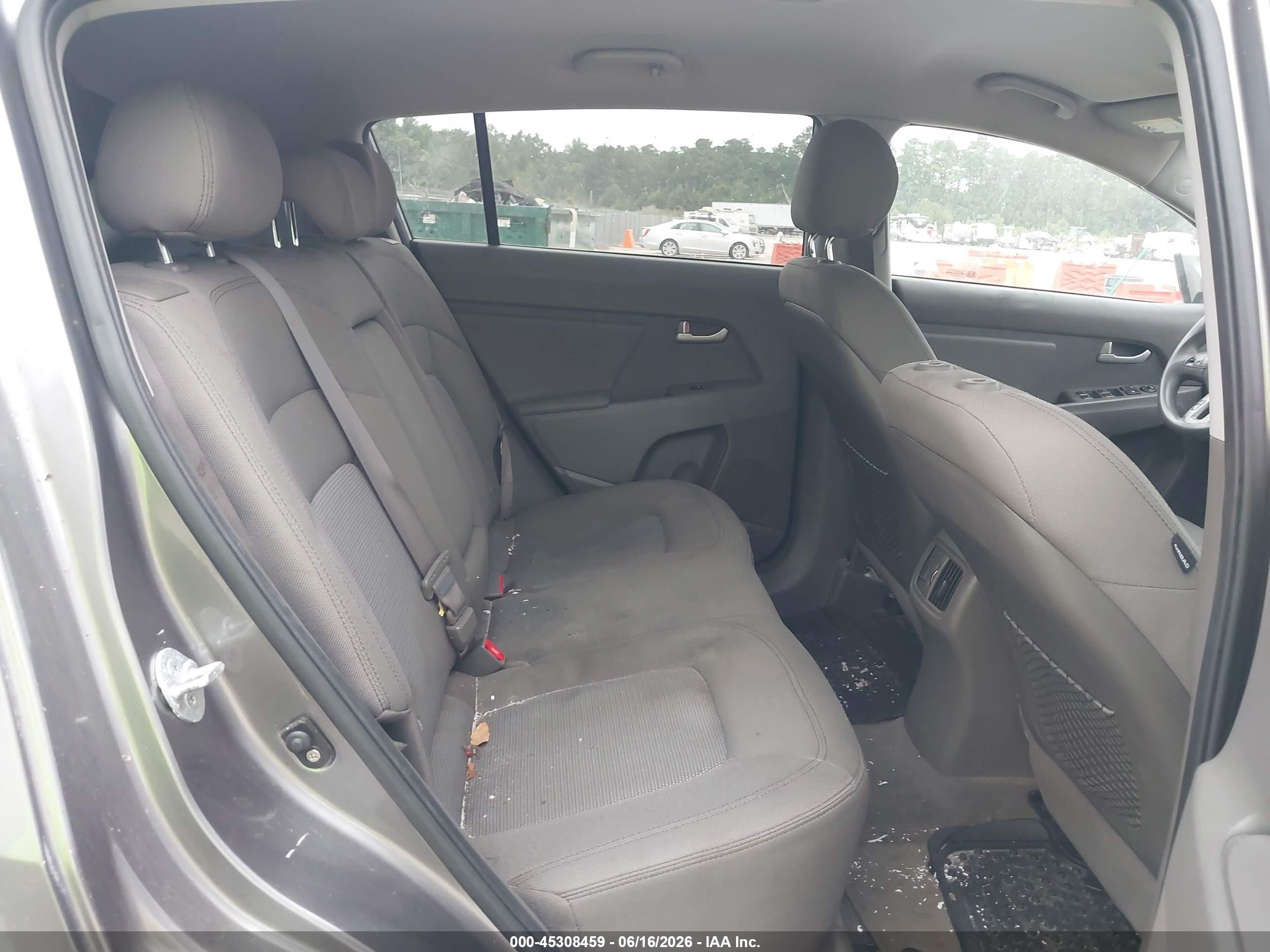 2014 Kia Sportage Lx Gray vin: KNDPB3AC8E7588604