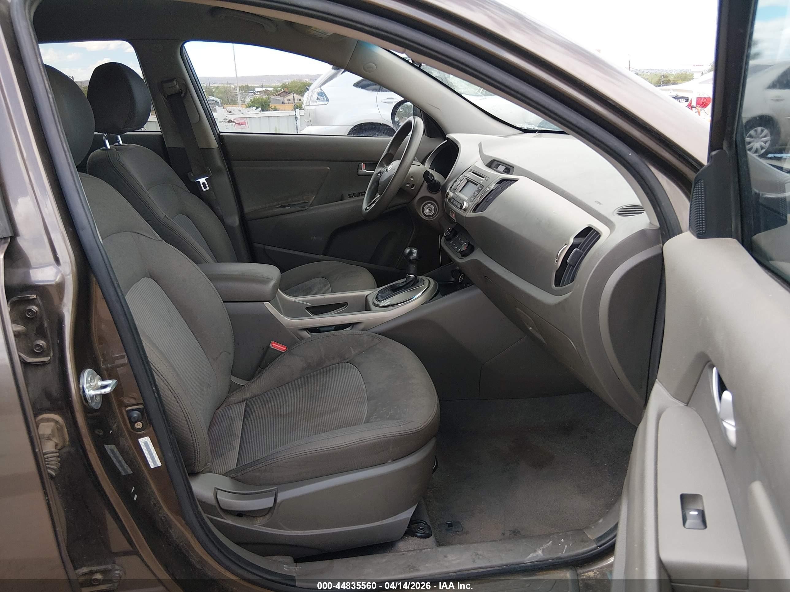 2014 Kia Sportage Lx Brown vin: KNDPB3AC8E7606616