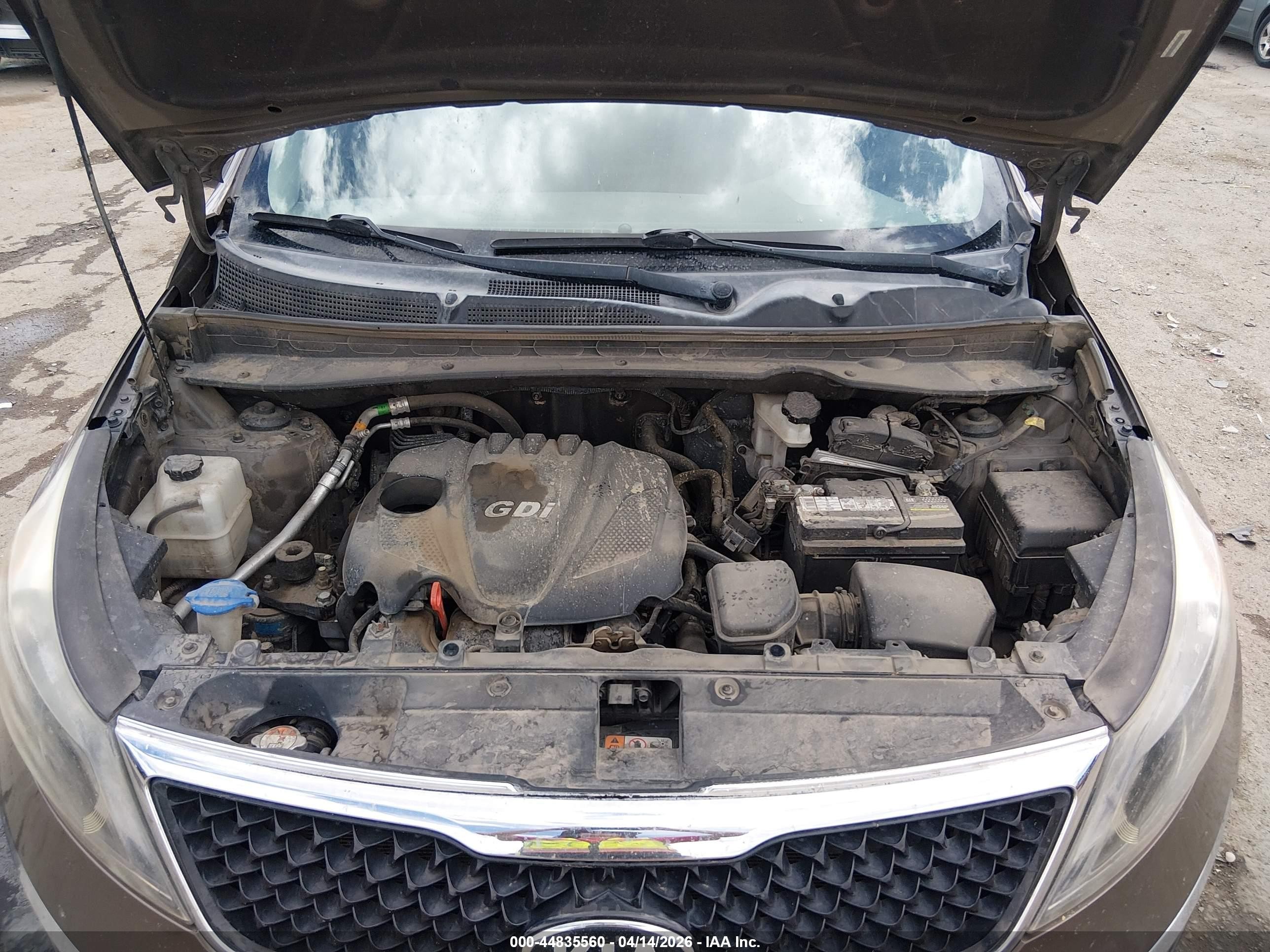 2014 Kia Sportage Lx Brown vin: KNDPB3AC8E7606616