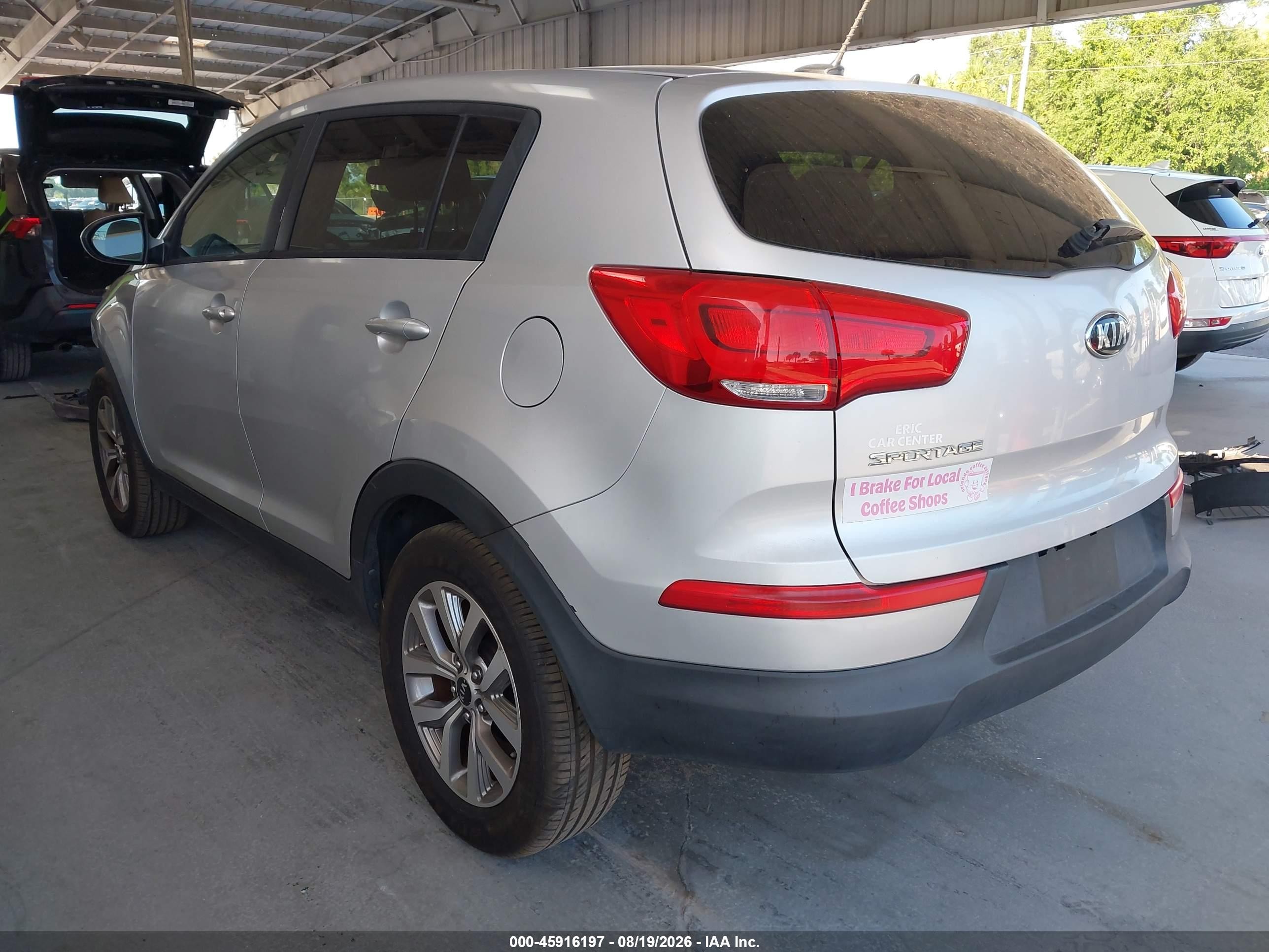 2015 Kia Sportage Lx Silver vin: KNDPB3AC8F7744769