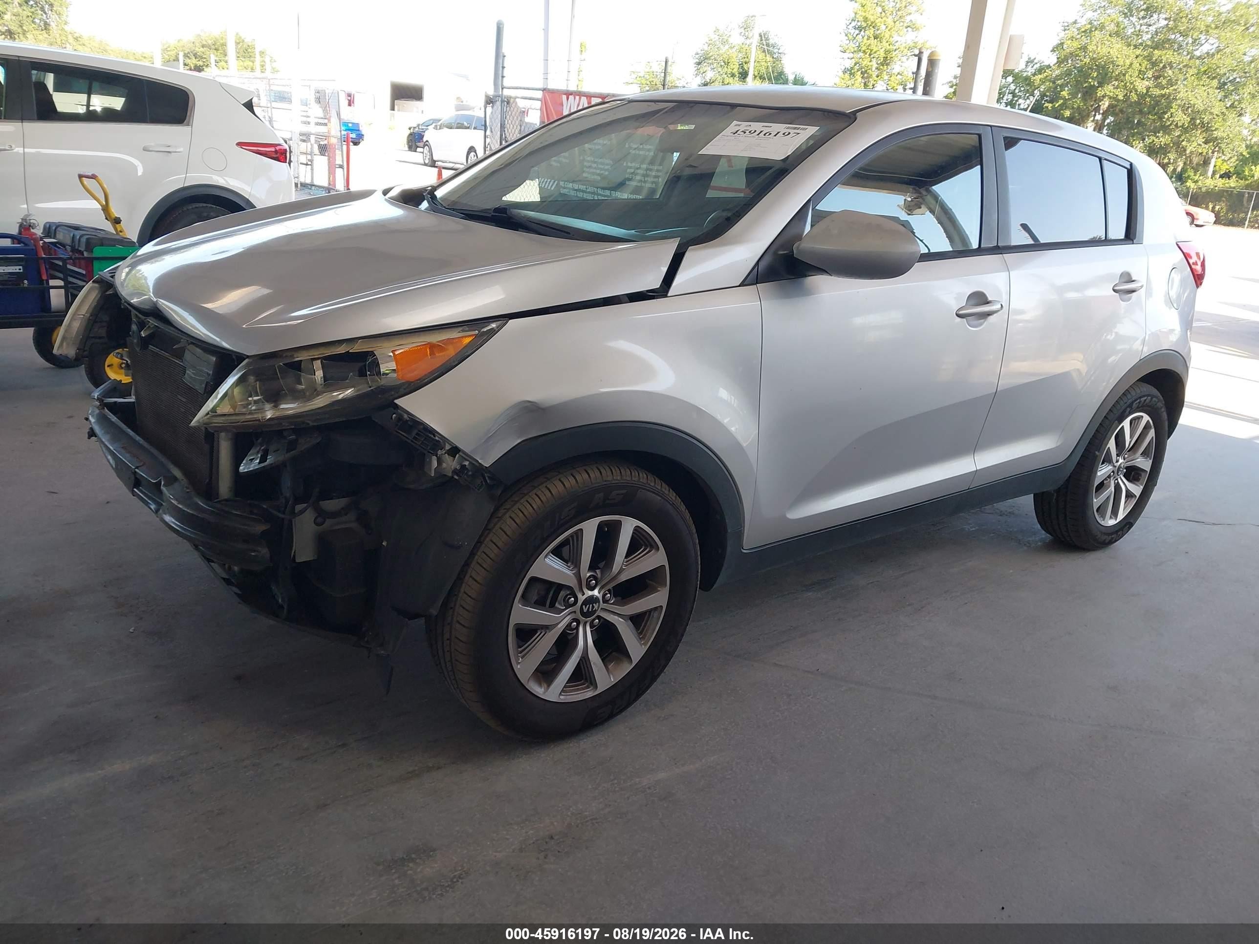 2015 Kia Sportage Lx Silver vin: KNDPB3AC8F7744769