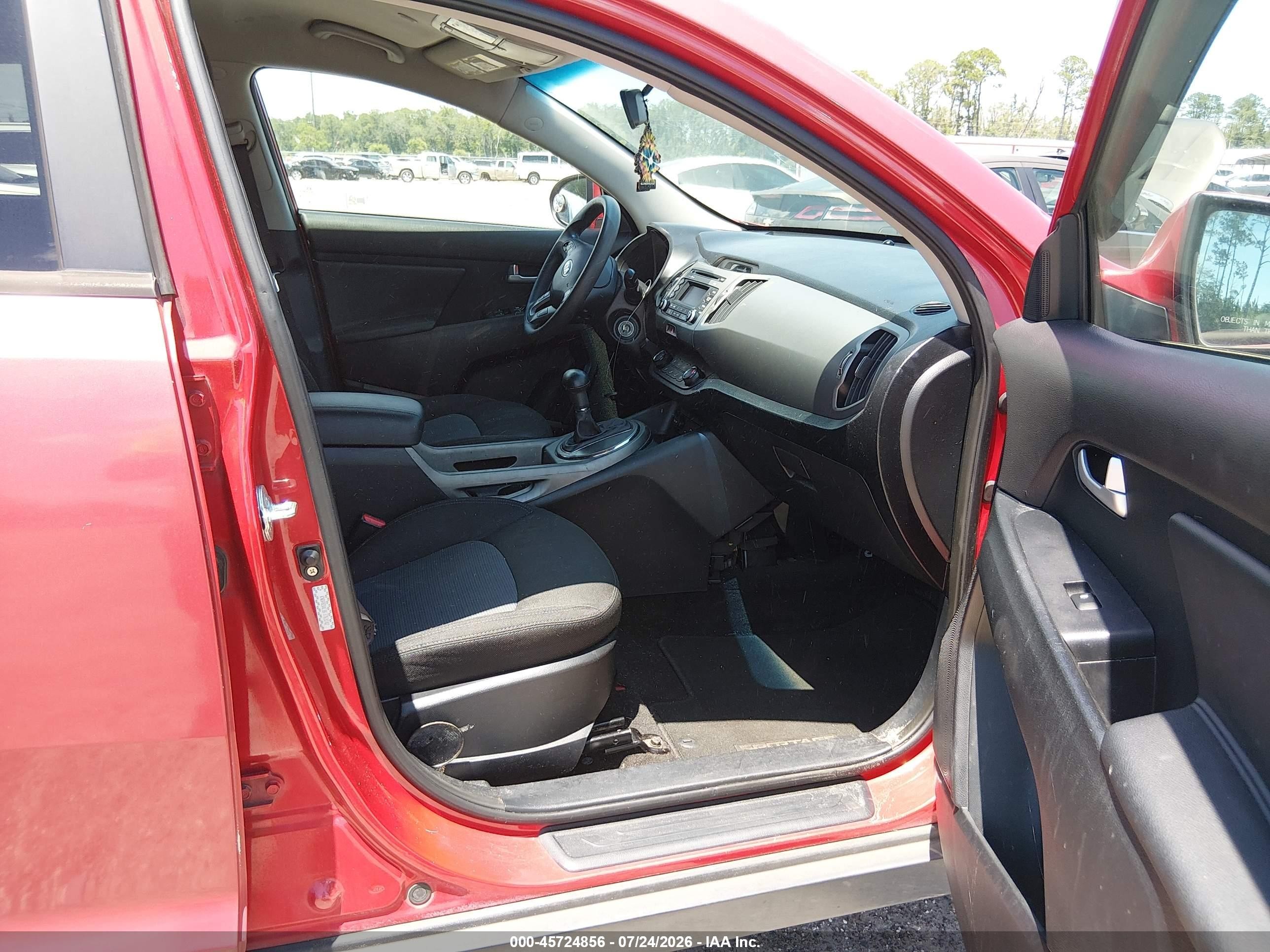 2015 Kia Sportage Lx Red vin: KNDPB3AC8F7763242