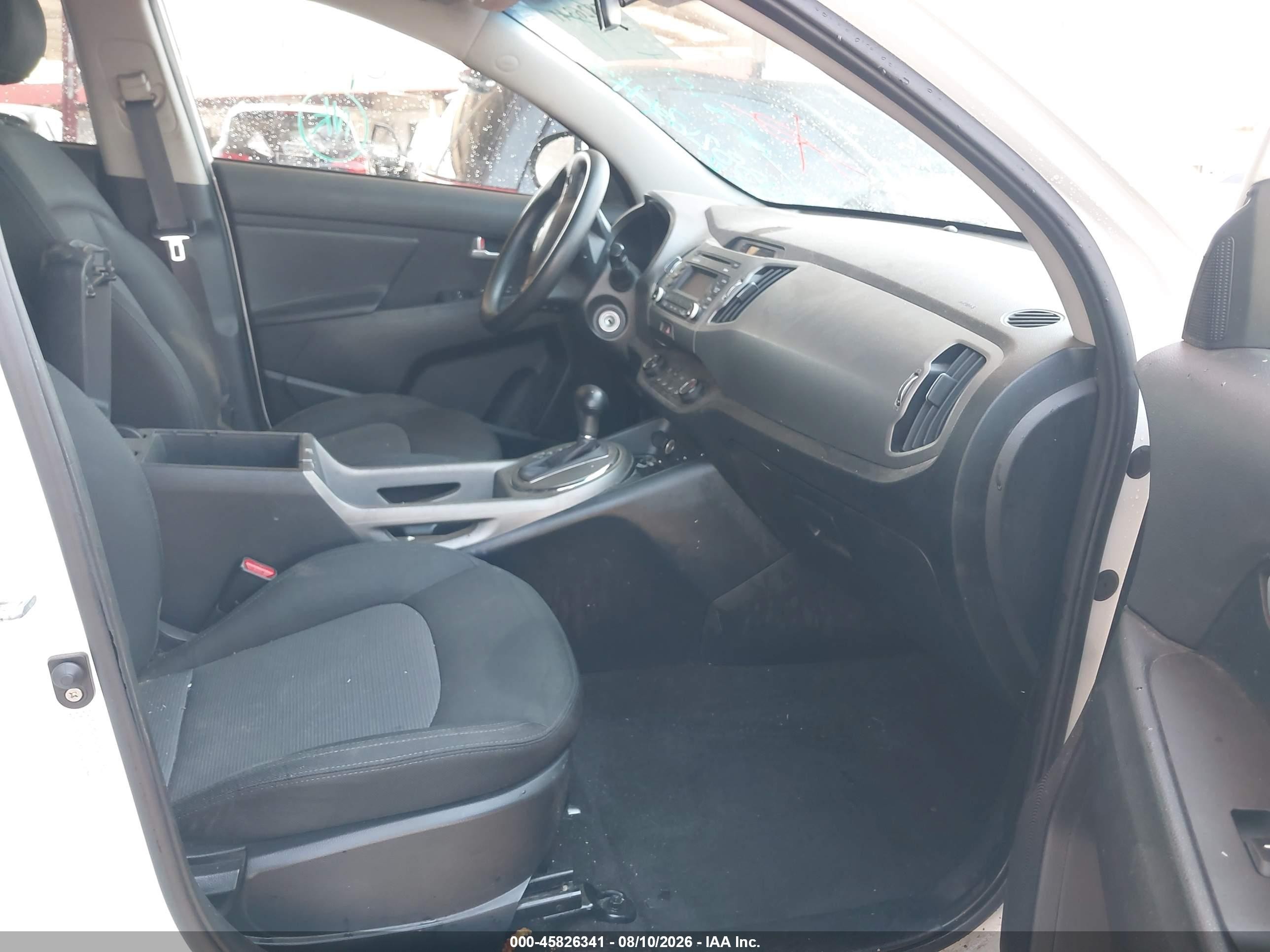 2015 Kia Sportage Lx White vin: KNDPB3AC8F7781014