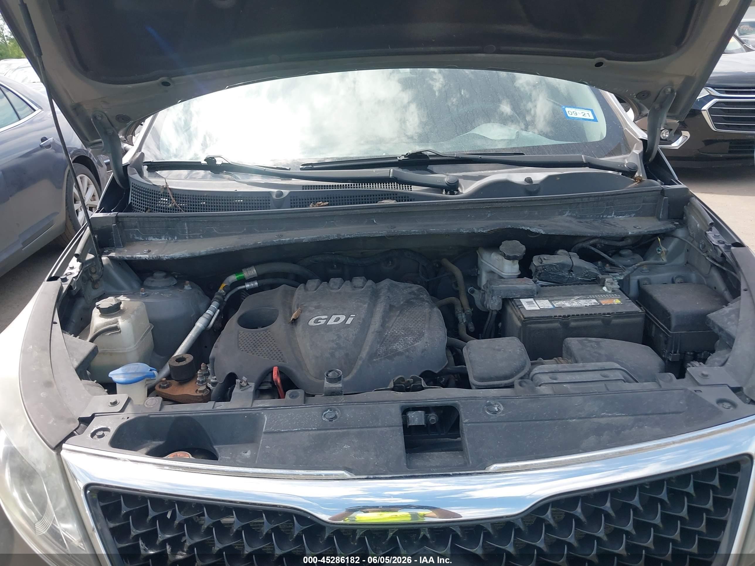 2016 Kia Sportage Lx Серый vin: KNDPB3AC8G7844890