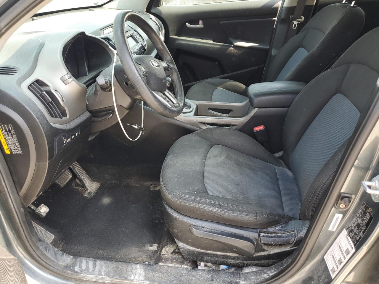 2014 Kia Sportage Lx Gray vin: KNDPB3AC9E7577627