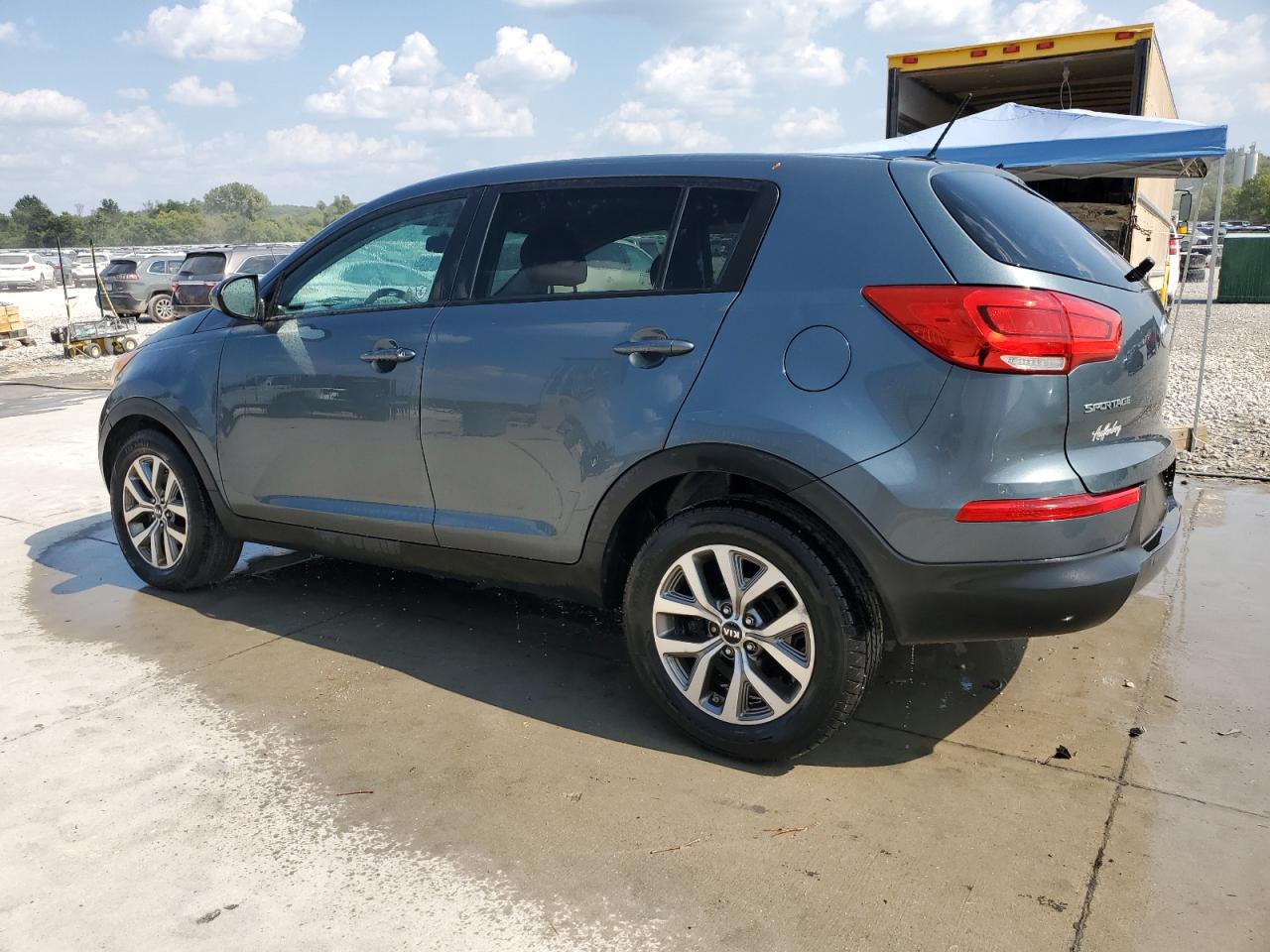 2014 Kia Sportage Lx Gray vin: KNDPB3AC9E7577627