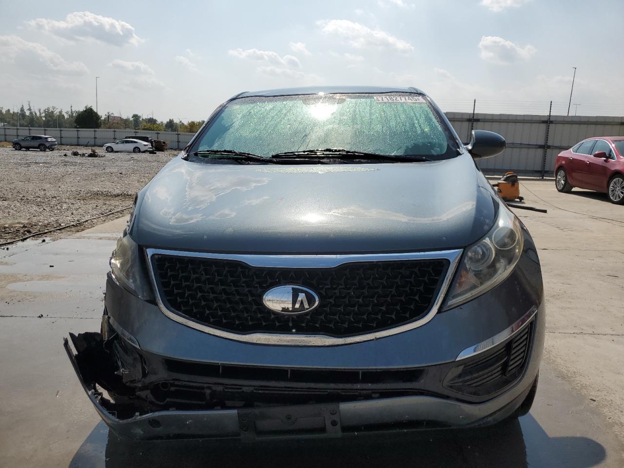 2014 Kia Sportage Lx Gray vin: KNDPB3AC9E7577627