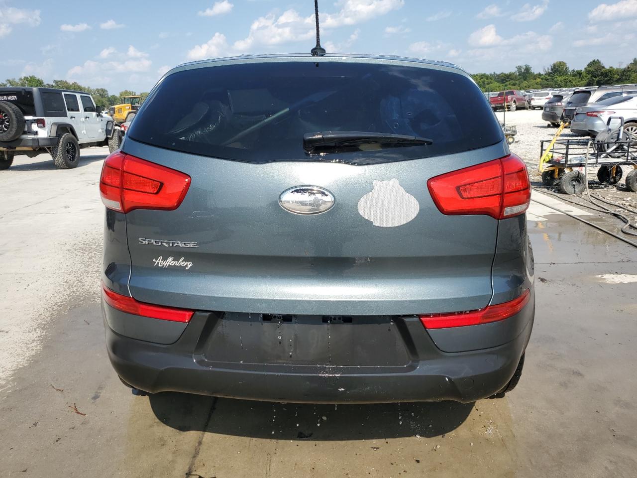 2014 Kia Sportage Lx Gray vin: KNDPB3AC9E7577627