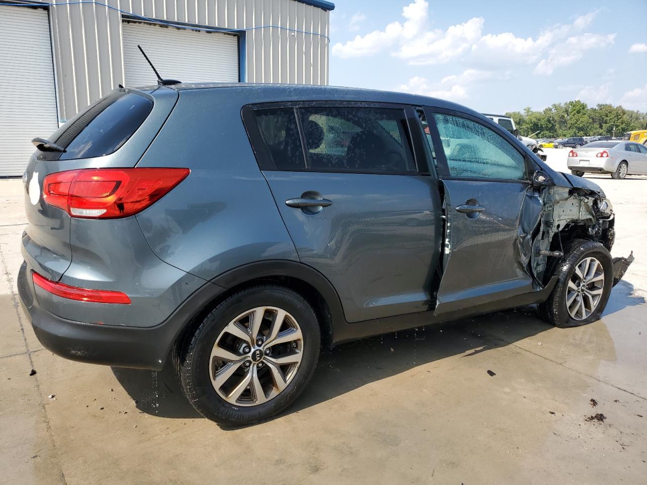 2014 Kia Sportage Lx Gray vin: KNDPB3AC9E7577627
