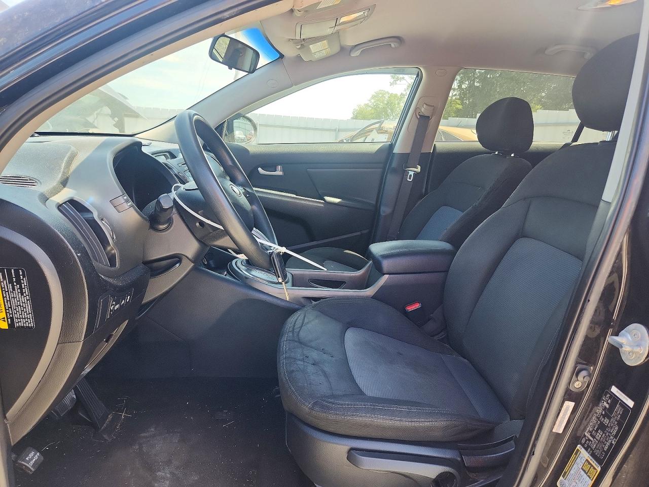 2014 Kia Sportage Lx Black vin: KNDPB3AC9E7584397
