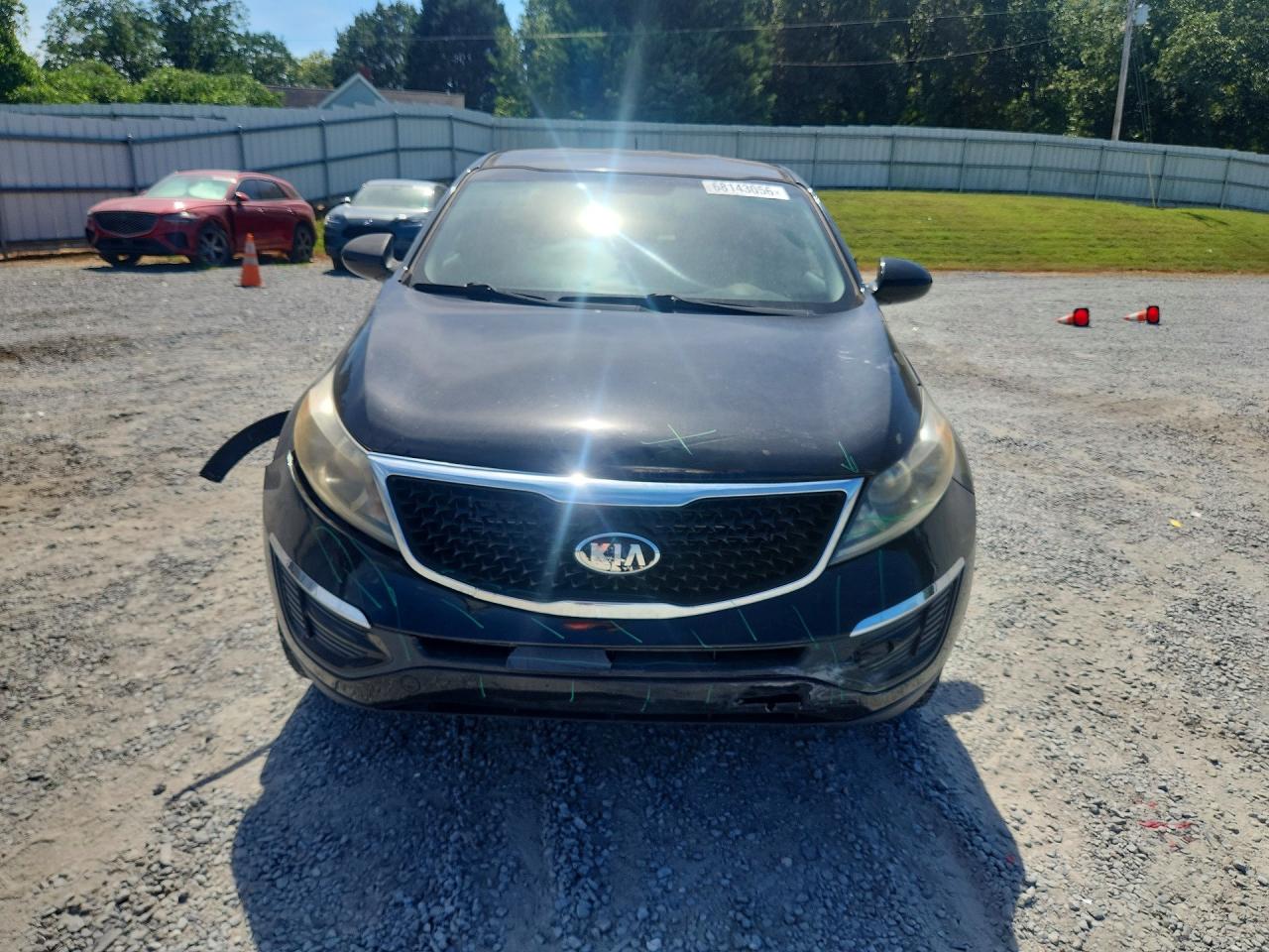 2014 Kia Sportage Lx Black vin: KNDPB3AC9E7584397