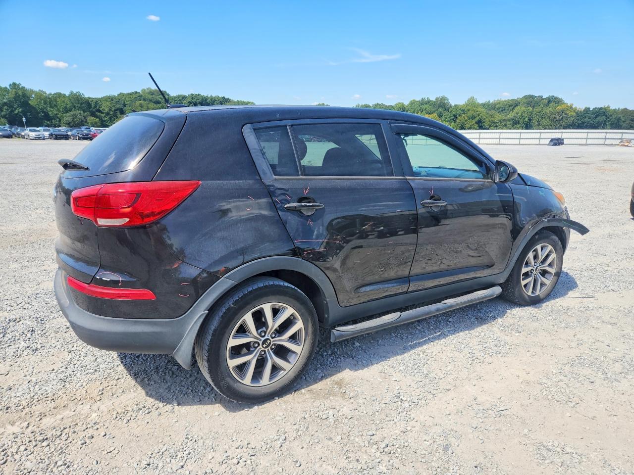 2014 Kia Sportage Lx Black vin: KNDPB3AC9E7584397