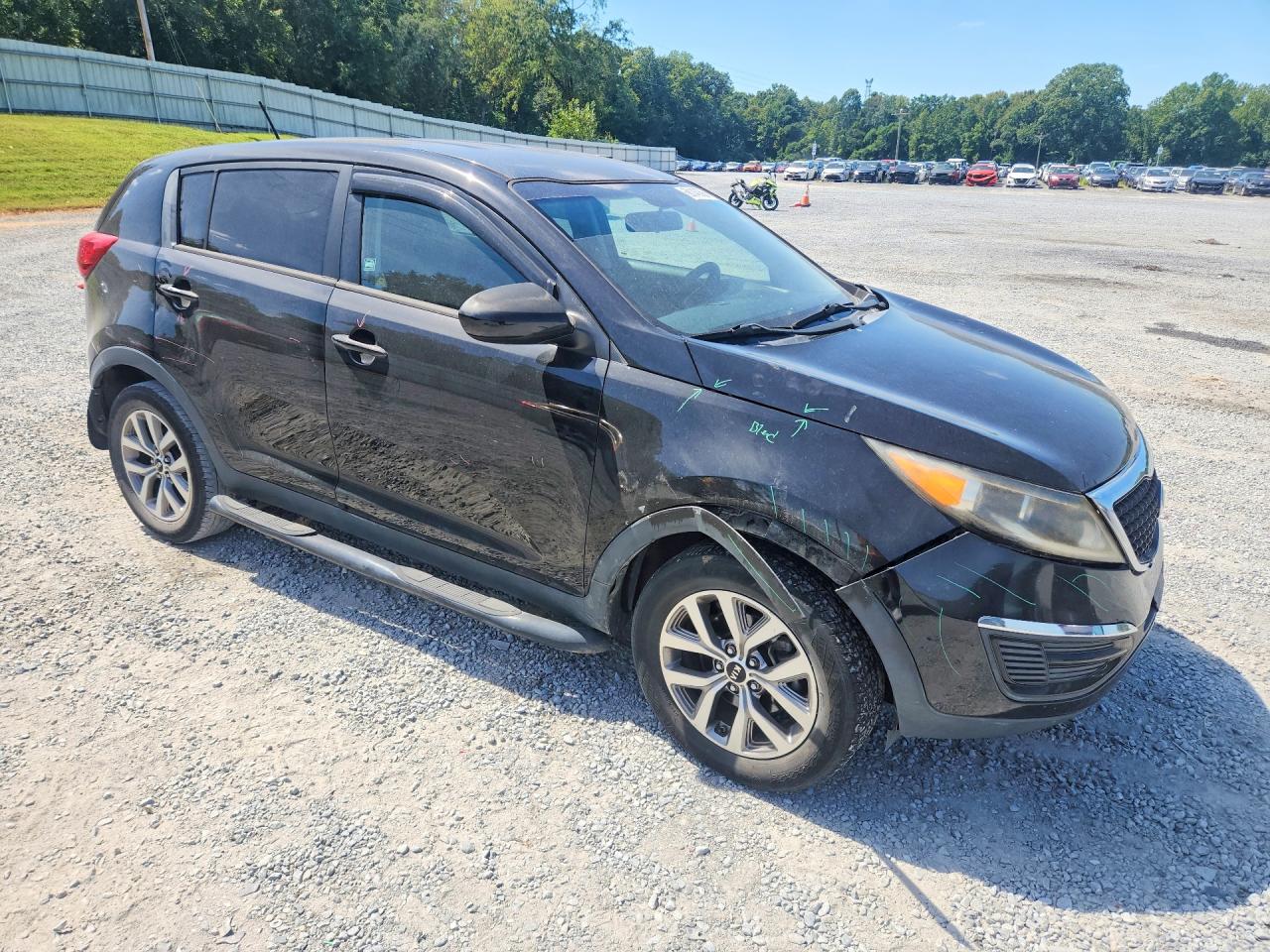 2014 Kia Sportage Lx Black vin: KNDPB3AC9E7584397