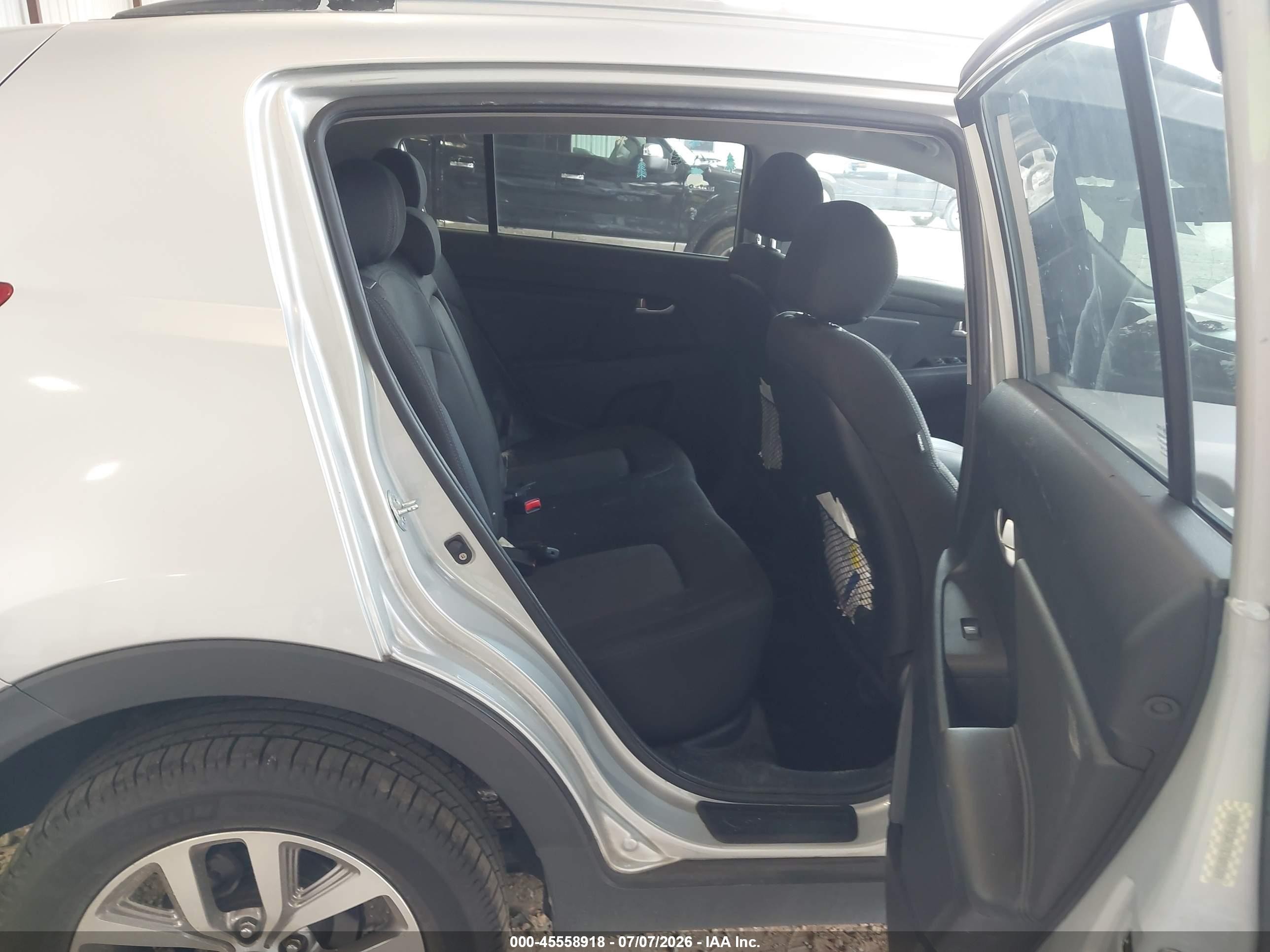 2014 Kia Sportage Lx Gray vin: KNDPB3AC9E7605359