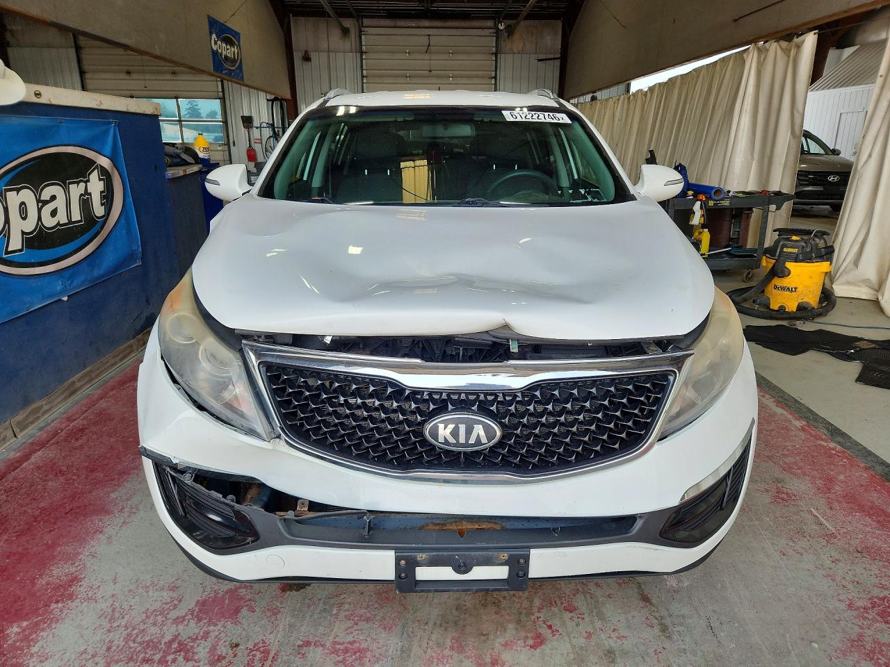 2015 Kia Sportage Lx White vin: KNDPB3AC9F7789784