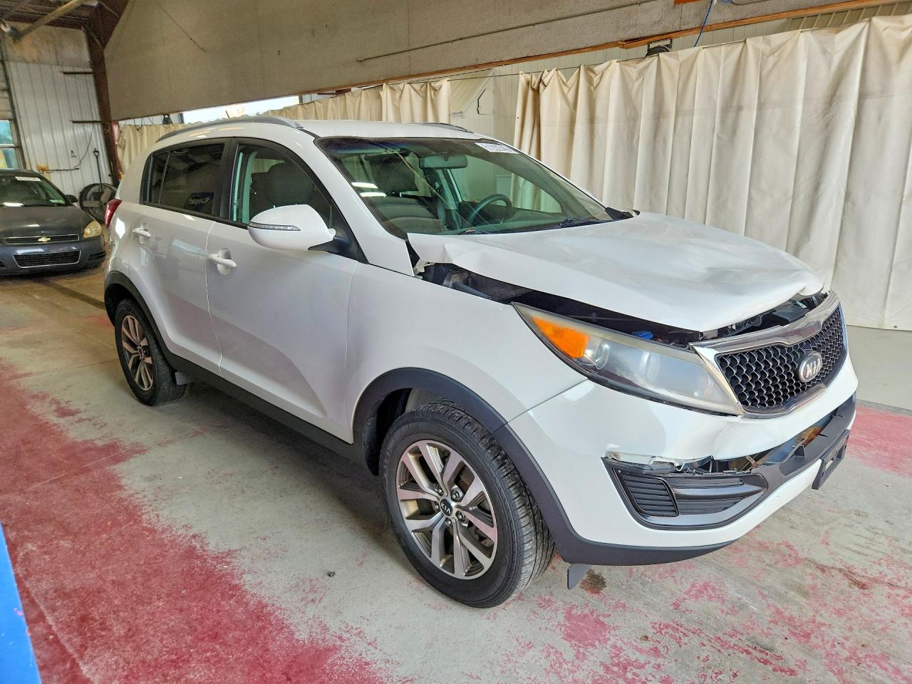 2015 Kia Sportage Lx White vin: KNDPB3AC9F7789784