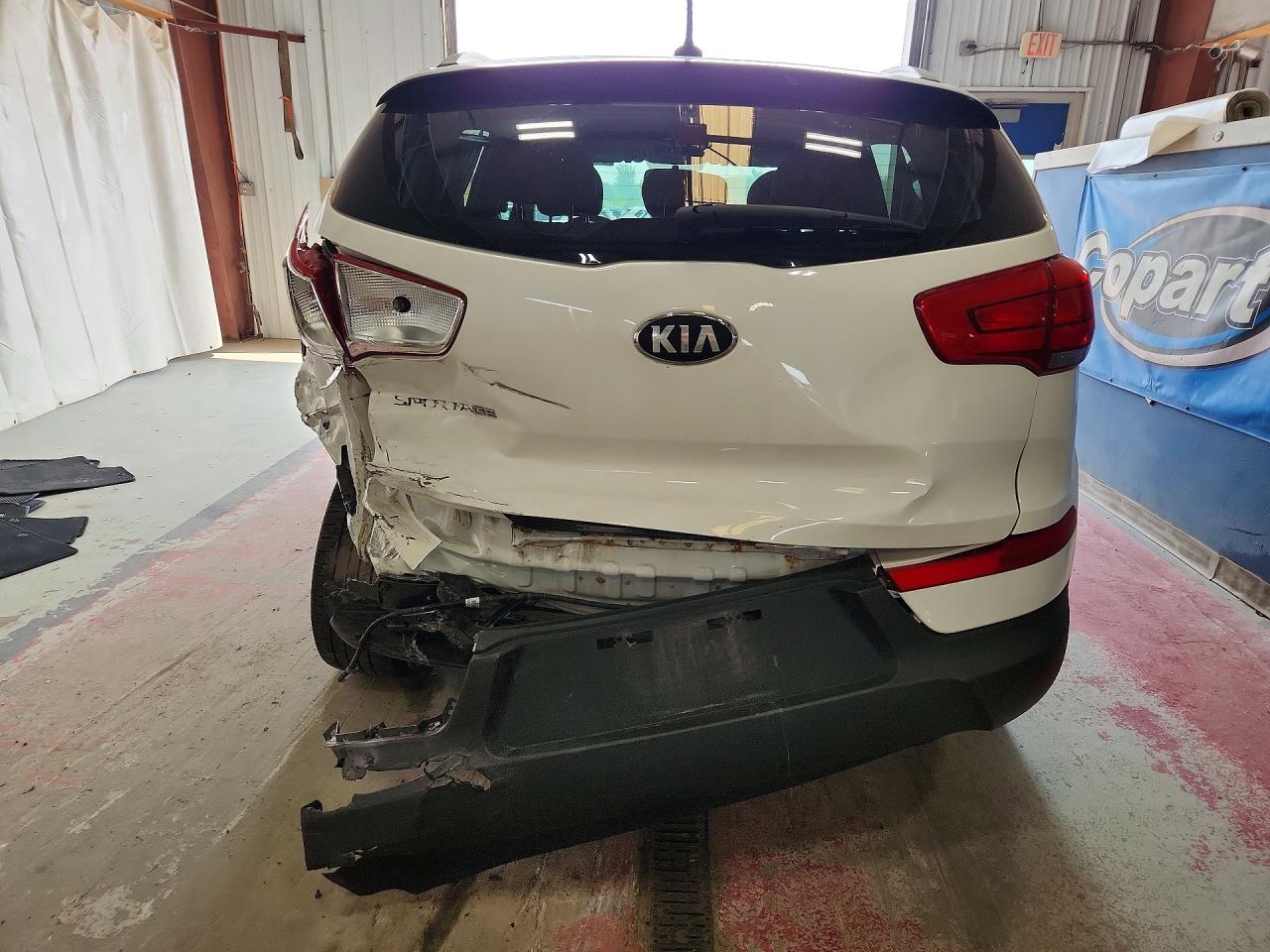 2015 Kia Sportage Lx White vin: KNDPB3AC9F7789784