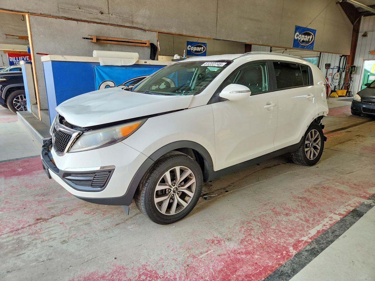 2015 Kia Sportage Lx White vin: KNDPB3AC9F7789784