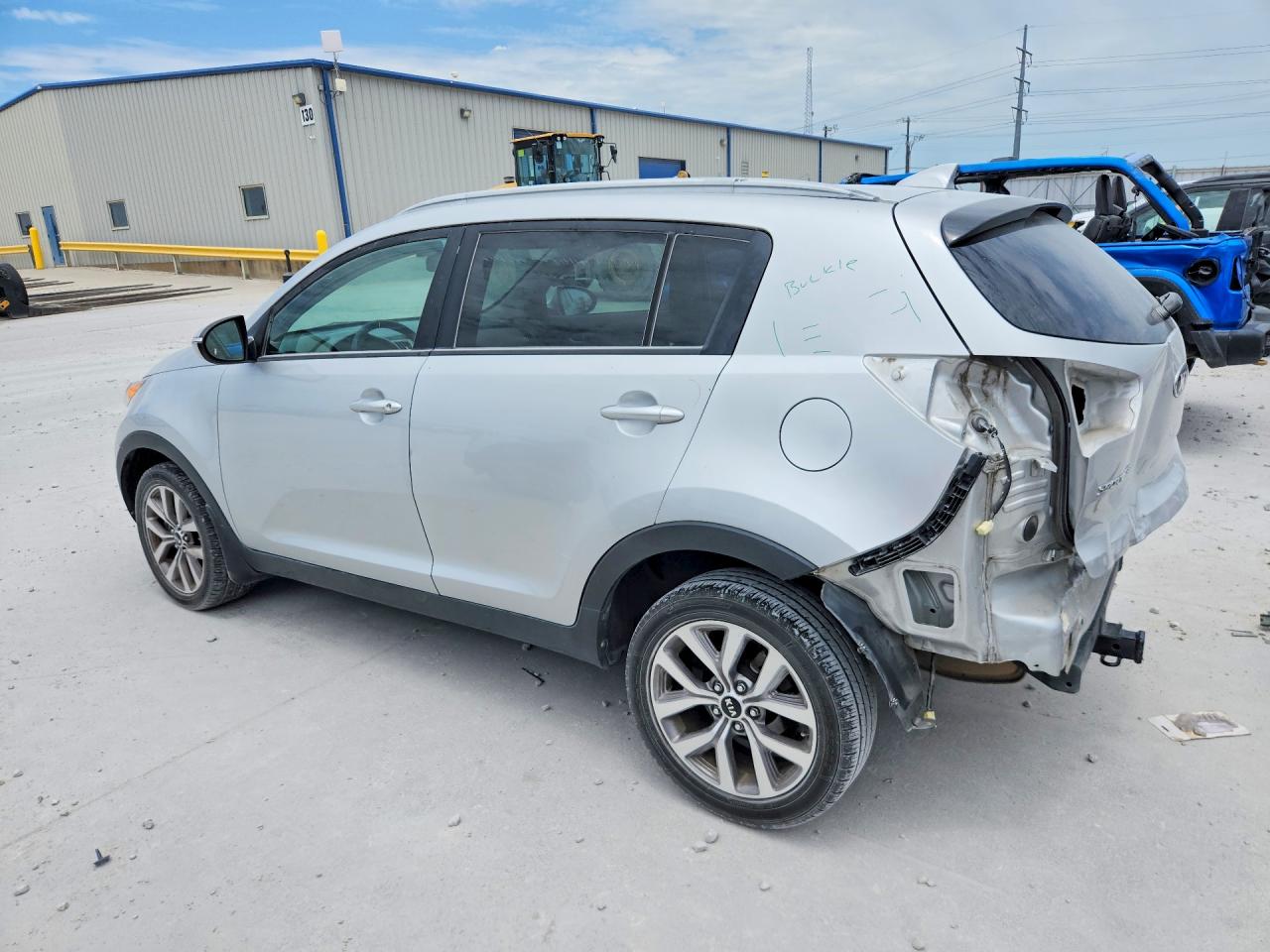 2014 Kia Sportage Silver vin: KNDPB3ACXE7556172