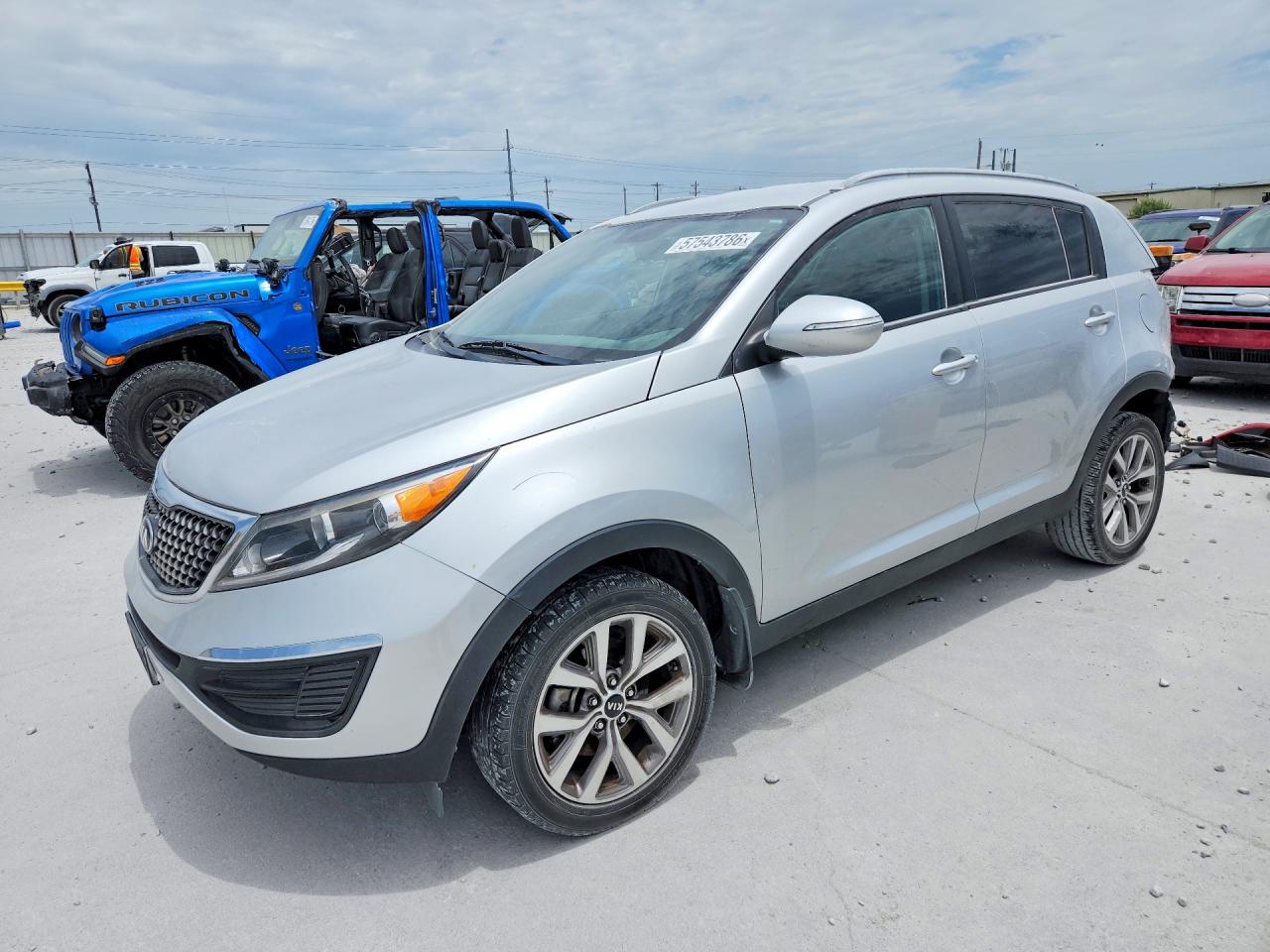 2014 Kia Sportage Silver vin: KNDPB3ACXE7556172