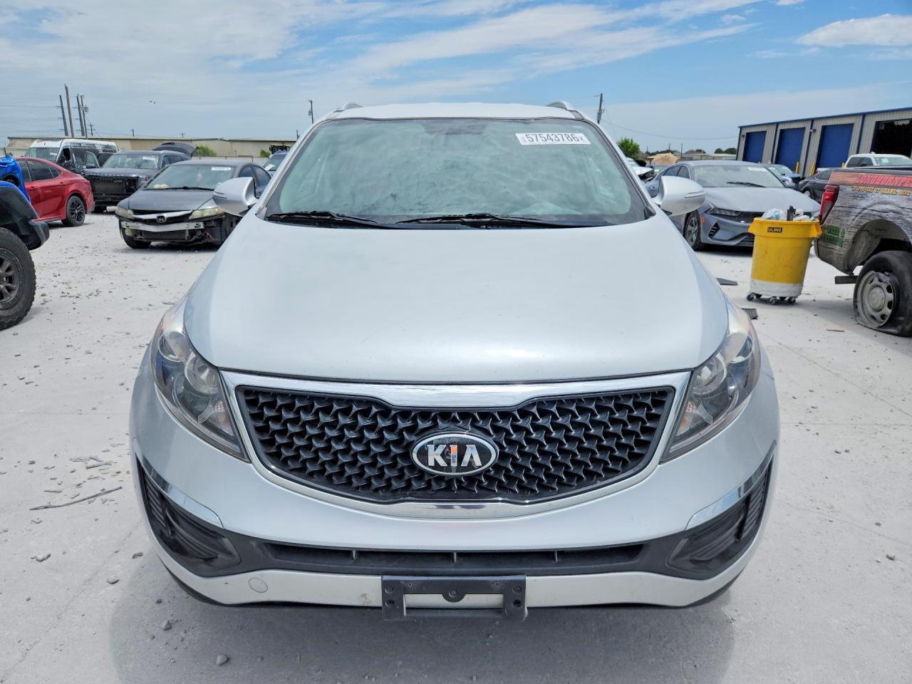 2014 Kia Sportage Silver vin: KNDPB3ACXE7556172