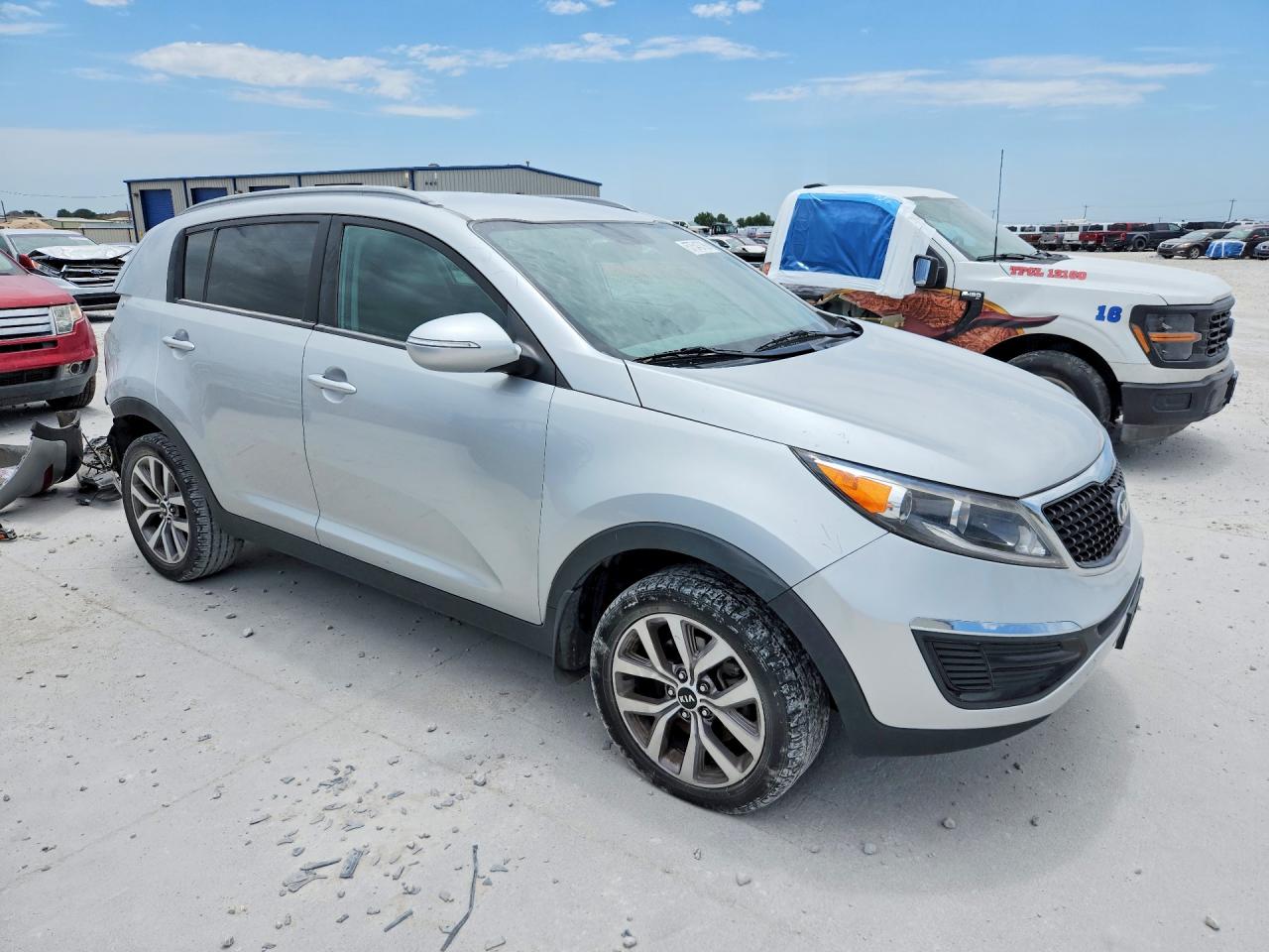 2014 Kia Sportage Silver vin: KNDPB3ACXE7556172