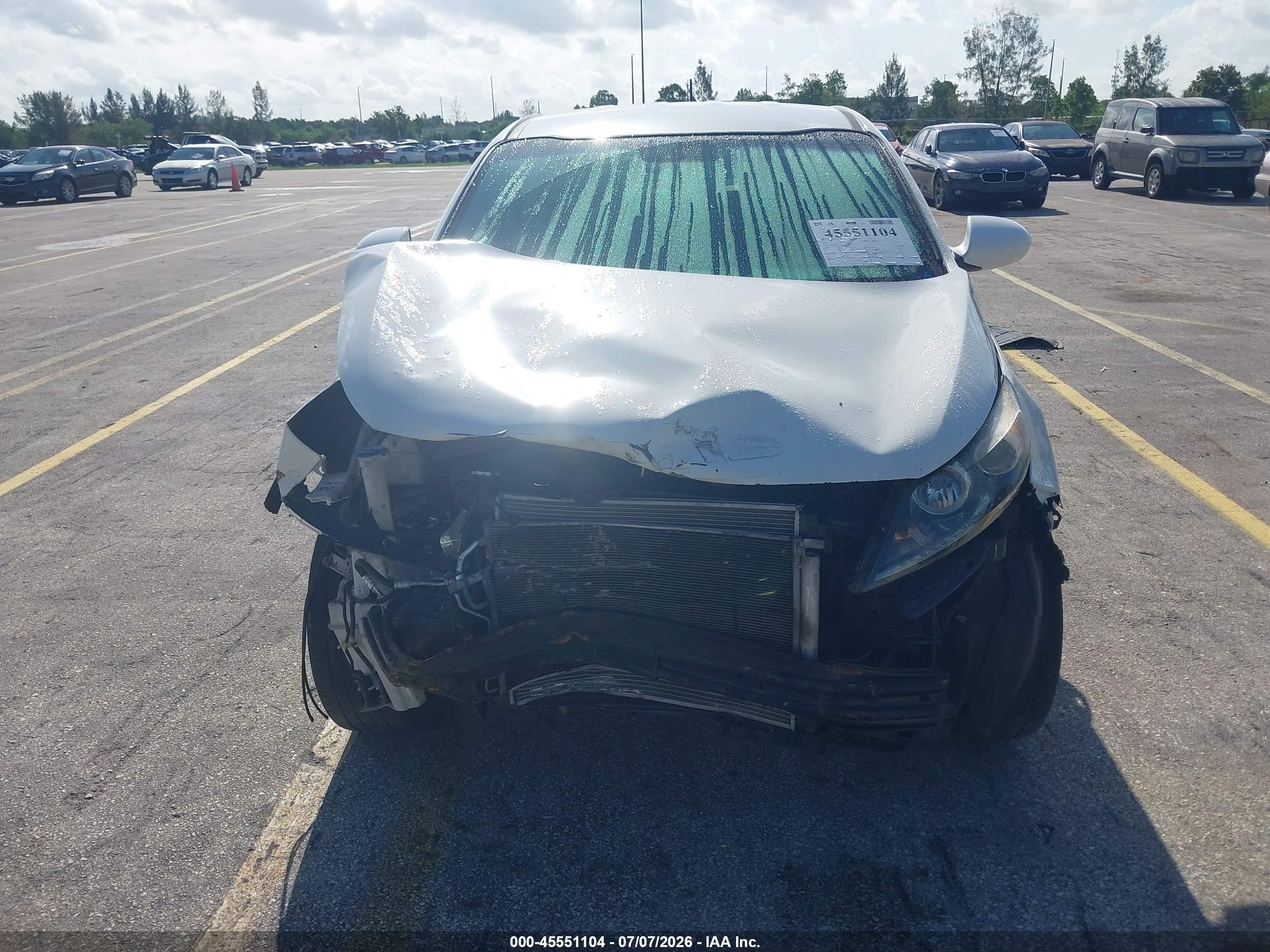 2014 Kia Sportage Lx White vin: KNDPB3ACXE7568015