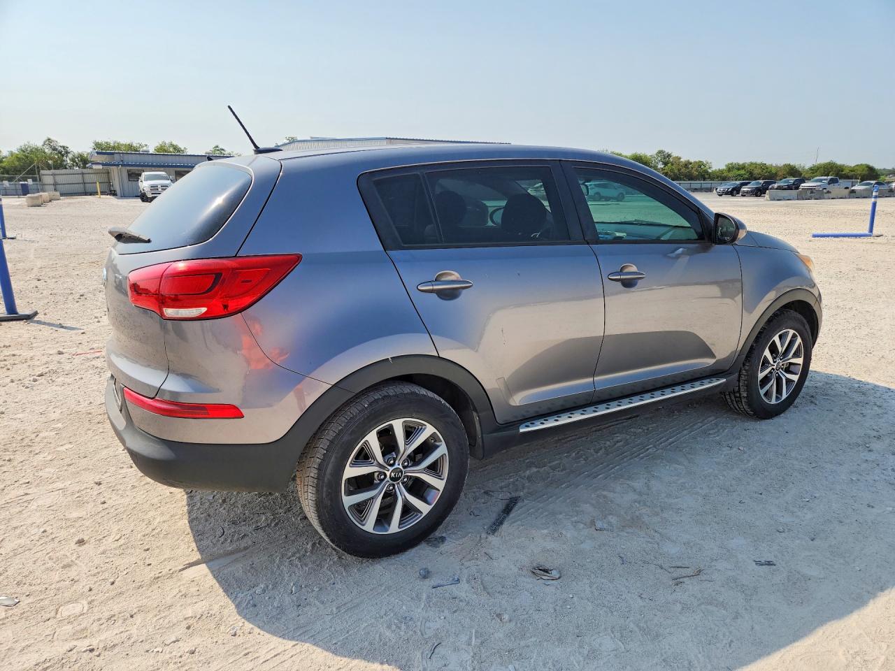 2014 Kia Sportage Lx Gray vin: KNDPB3ACXE7656787