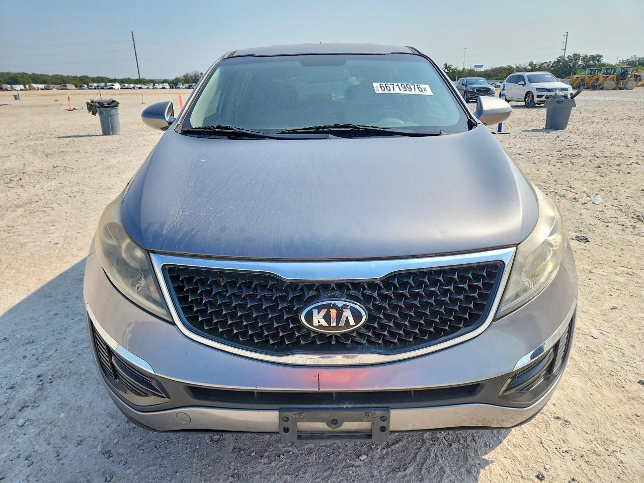 2014 Kia Sportage Lx Gray vin: KNDPB3ACXE7656787