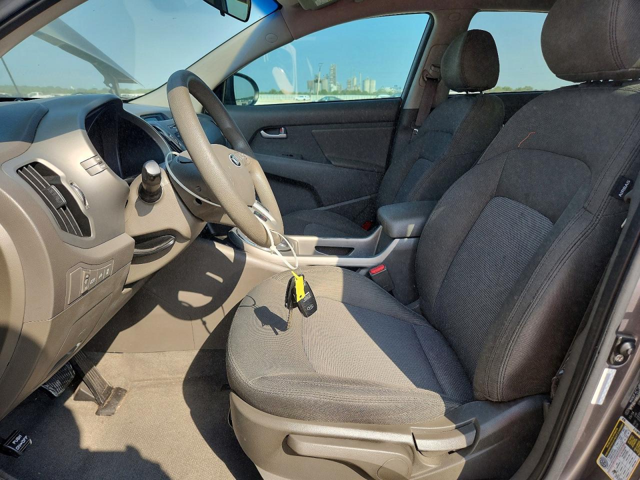 2014 Kia Sportage Lx Gray vin: KNDPB3ACXE7656787