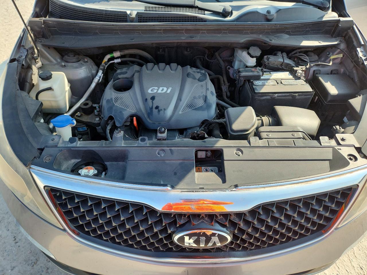 2014 Kia Sportage Lx Gray vin: KNDPB3ACXE7656787